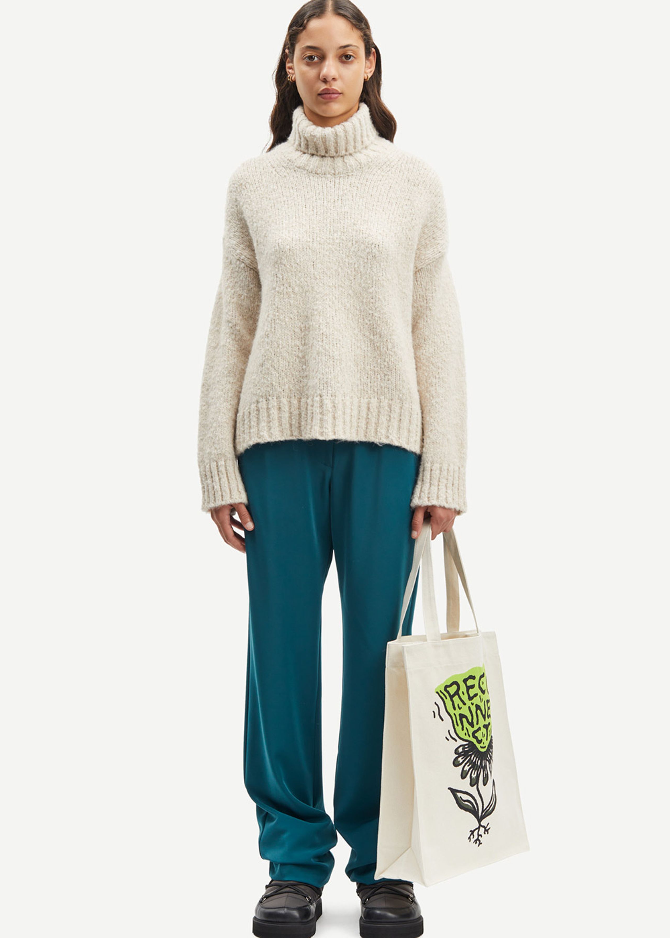 Samsøe & Samsøe - Pantalon - Hoys Straight Pants - Atlantic Deep