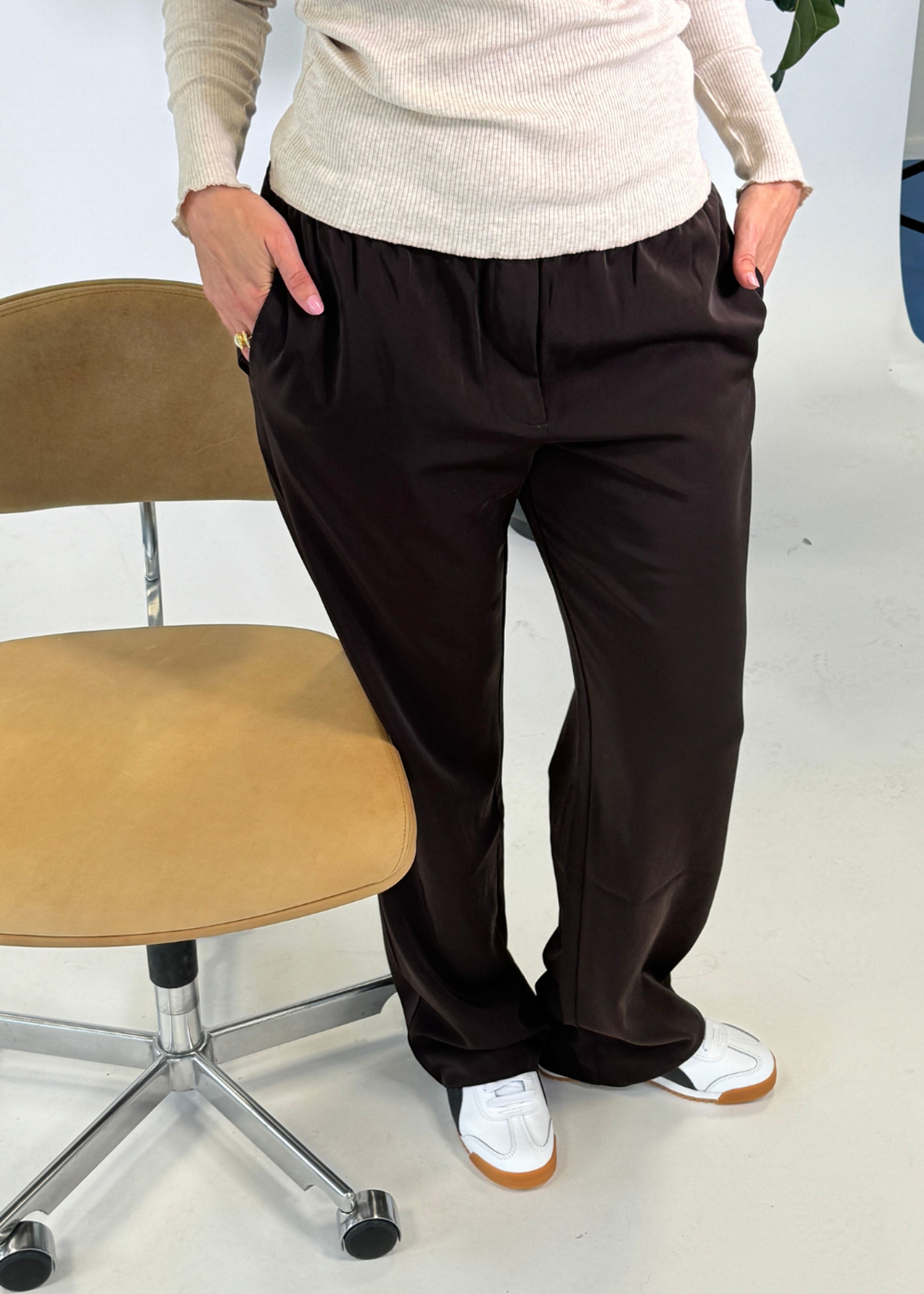 Samsøe & Samsøe - Pants - Hoys Straight Pants - Mole