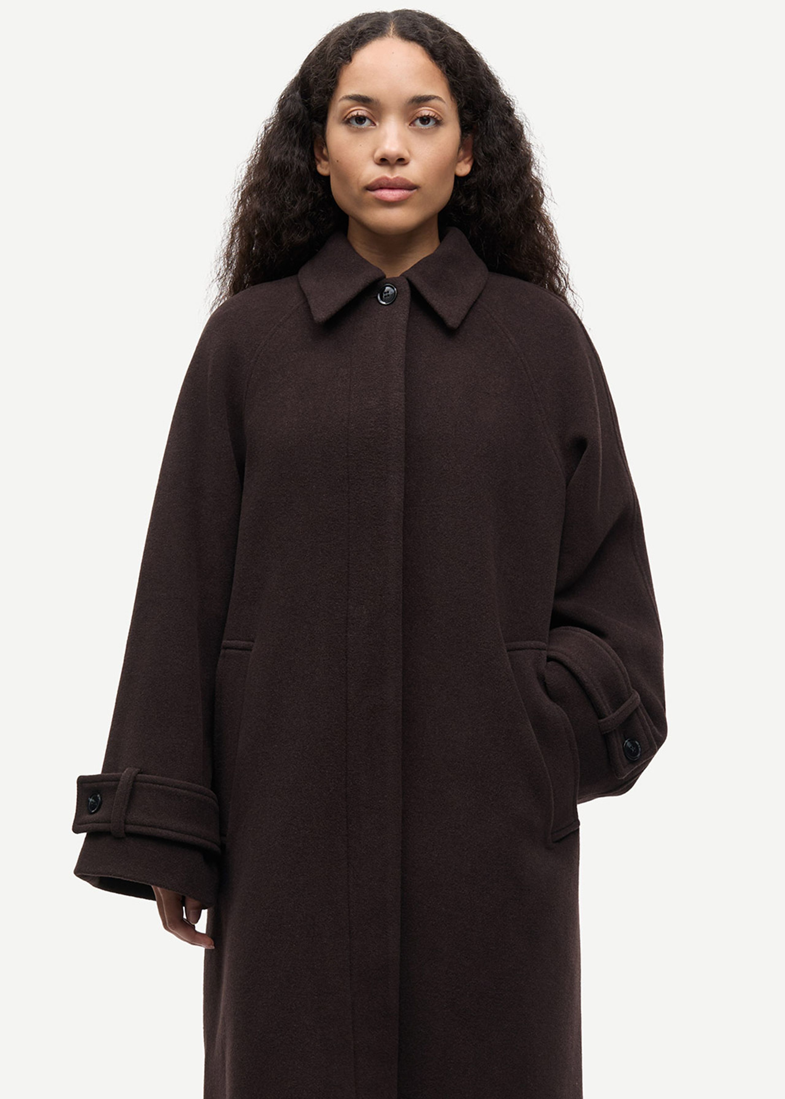 Samsøe Samsøe - Frakke - Alma Coat - Mole