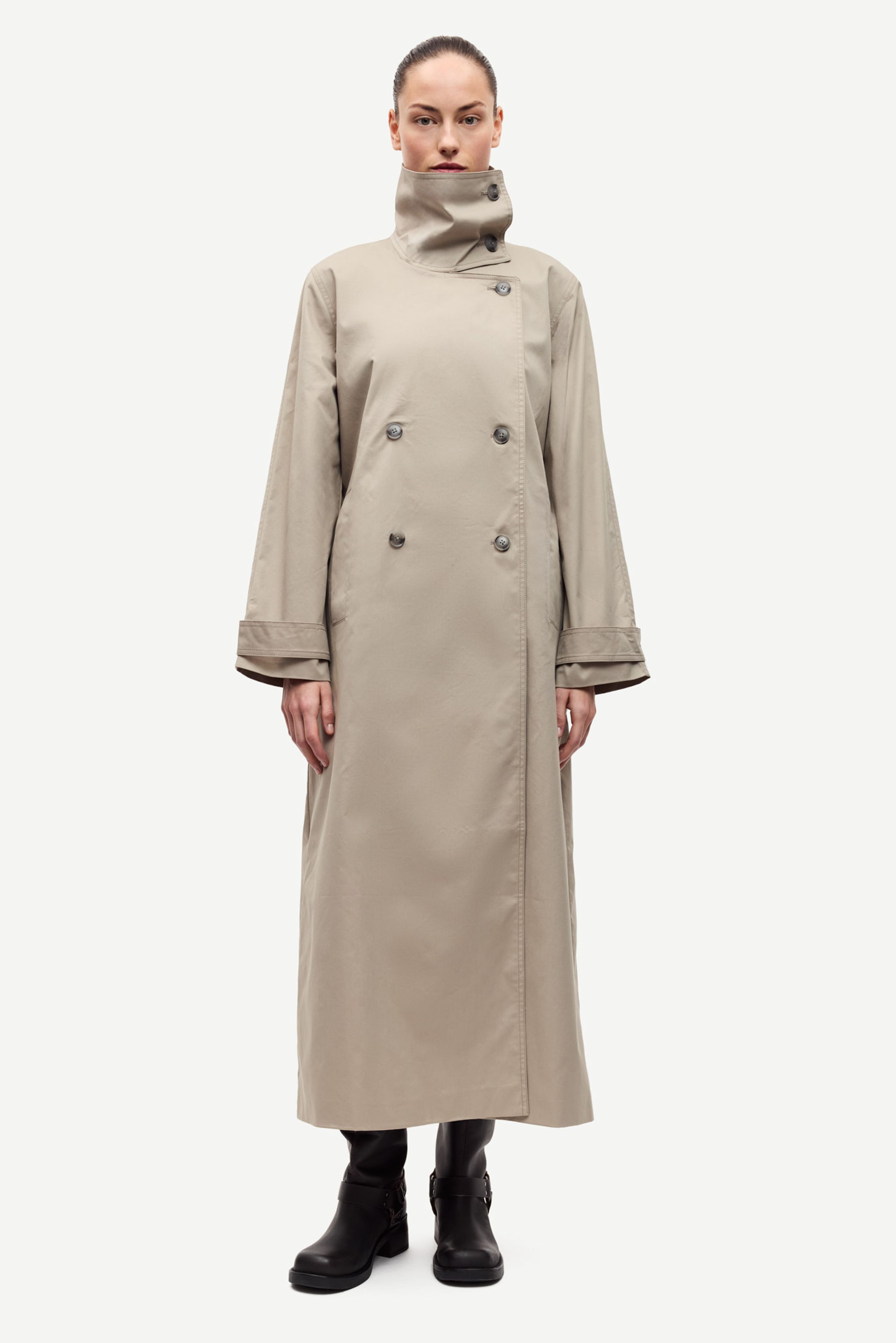 Samsøe & Samsøe - Abrigo - SAHayes Coat - ALUMINIUM