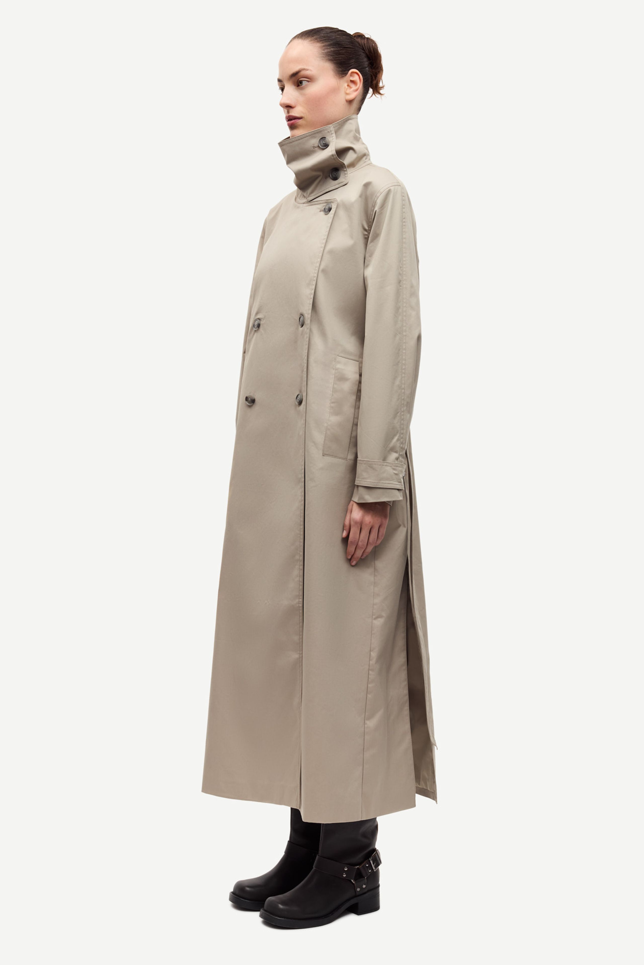Samsøe & Samsøe - Abrigo - SAHayes Coat - ALUMINIUM