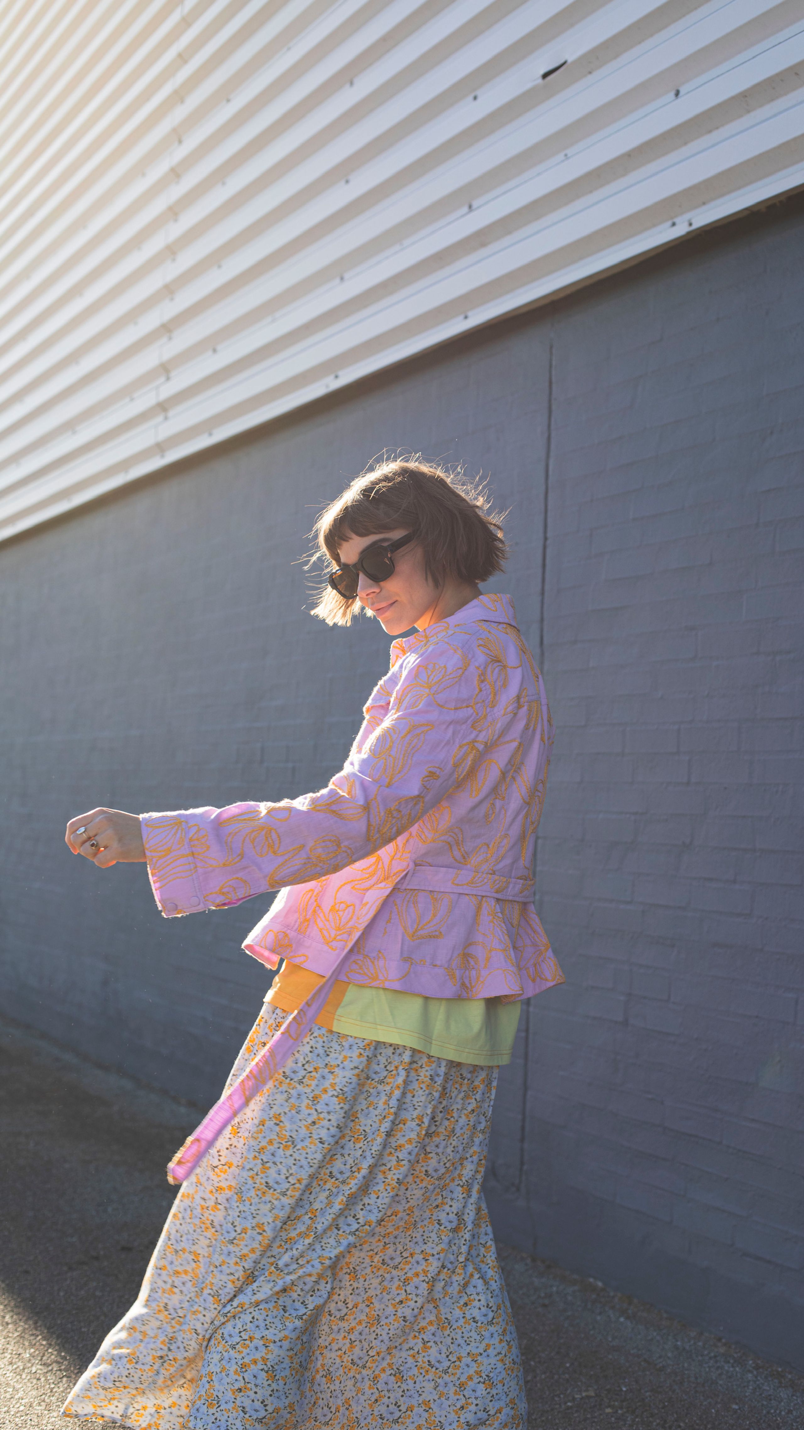 Samsøe & Samsøe - Skirt - Andina Skirt SS22 - Apricot Blossom