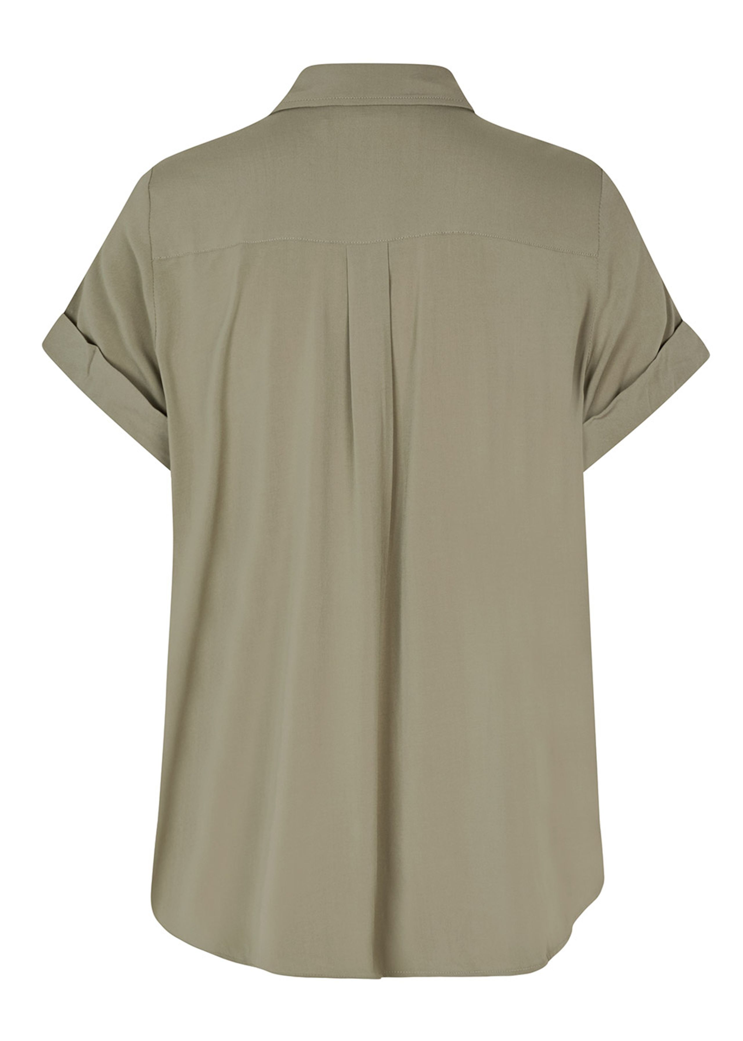 Samsøe & Samsøe - Košeľa - Majan SS Shirt - Vetiver