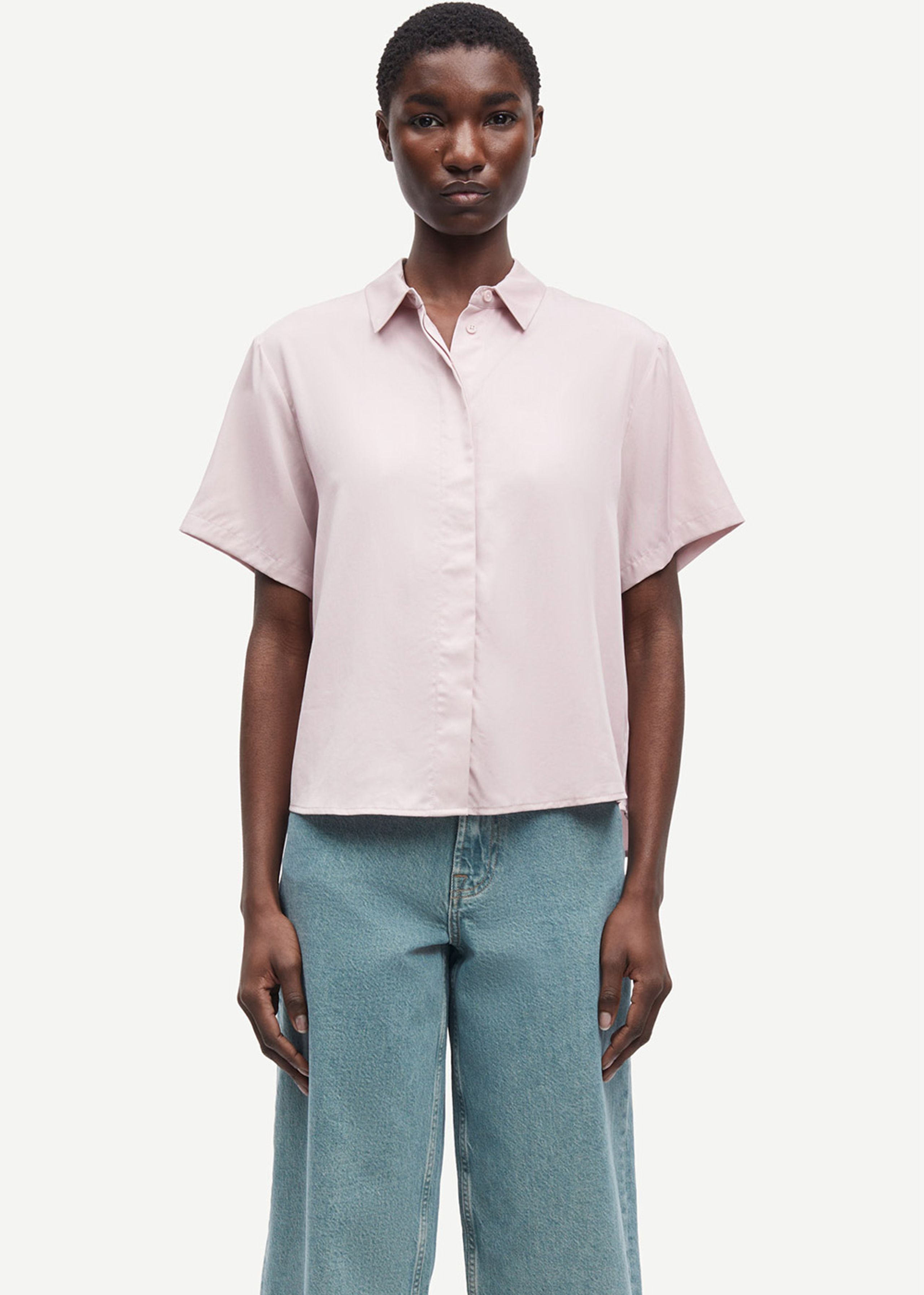Samsøe & Samsøe - Shirt - Mina SS Shirt - VIOLET ICE