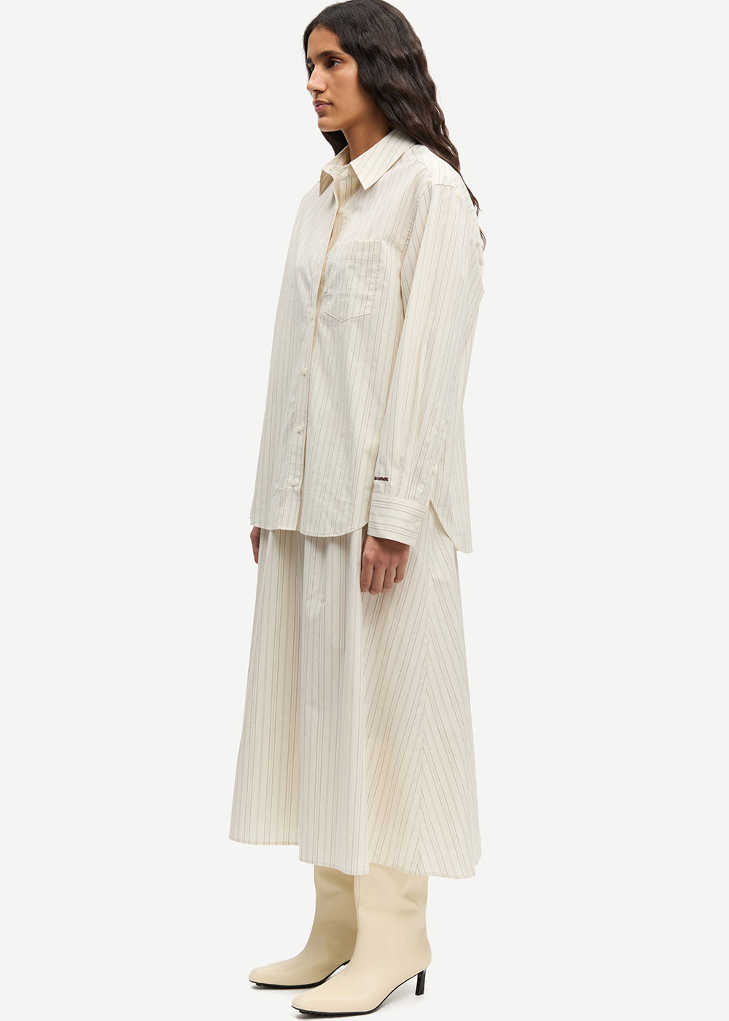 Samsøe Samsøe - Shirt - SALova Pocket Shirt - BONE ST.