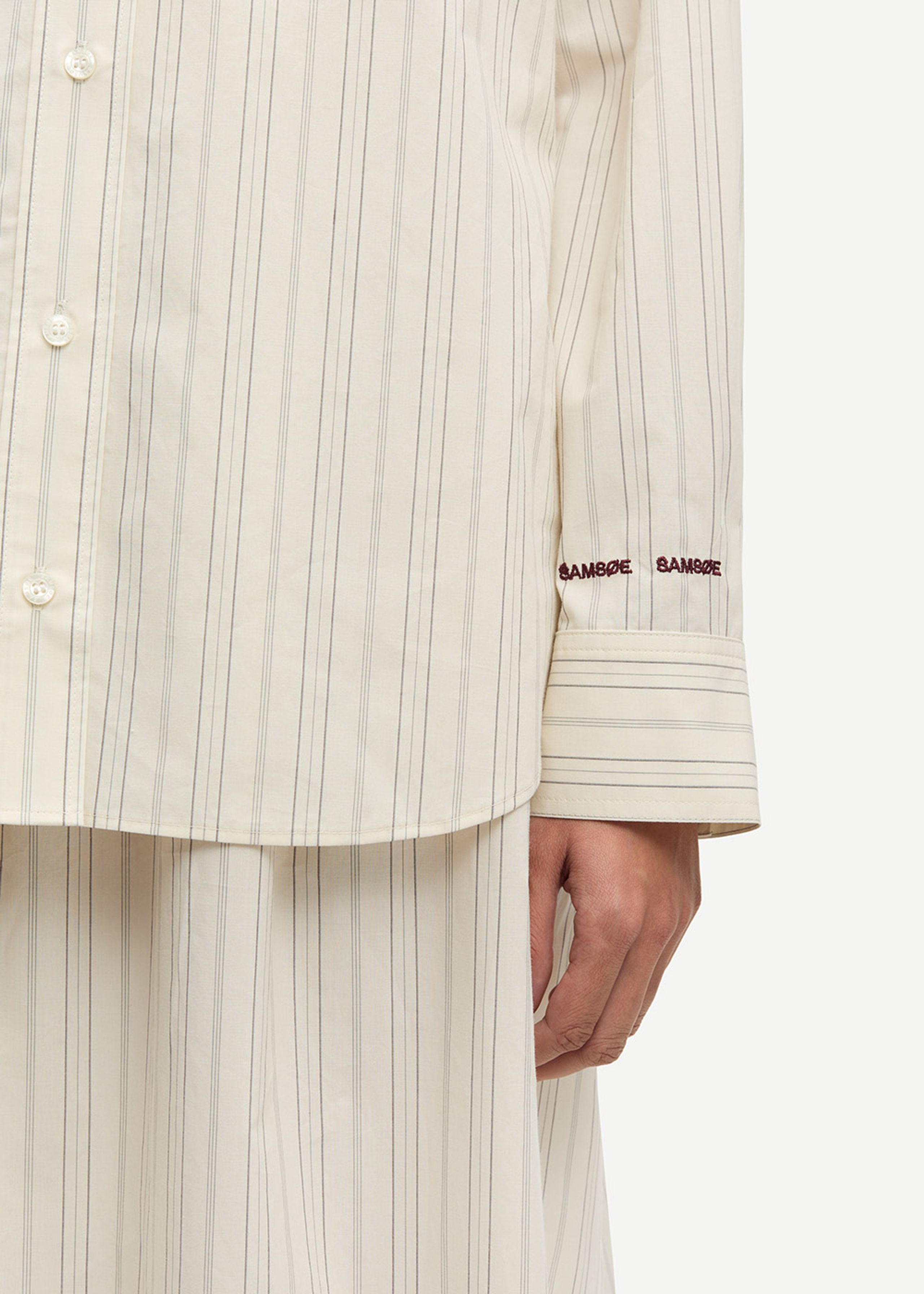 Samsøe Samsøe - Shirt - SALova Pocket Shirt - BONE ST.