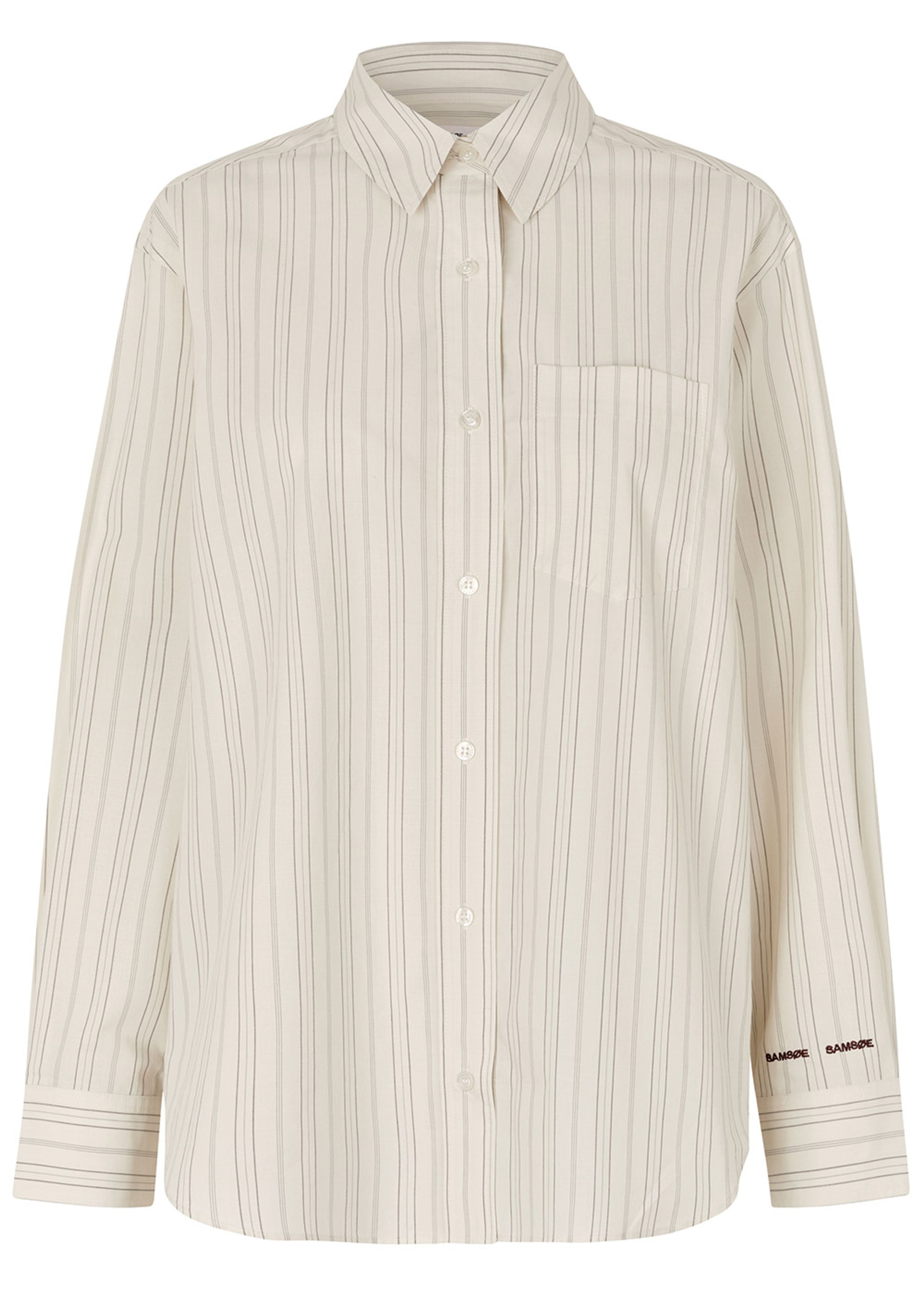 Samsøe Samsøe - Shirt - SALova Pocket Shirt - BONE ST.