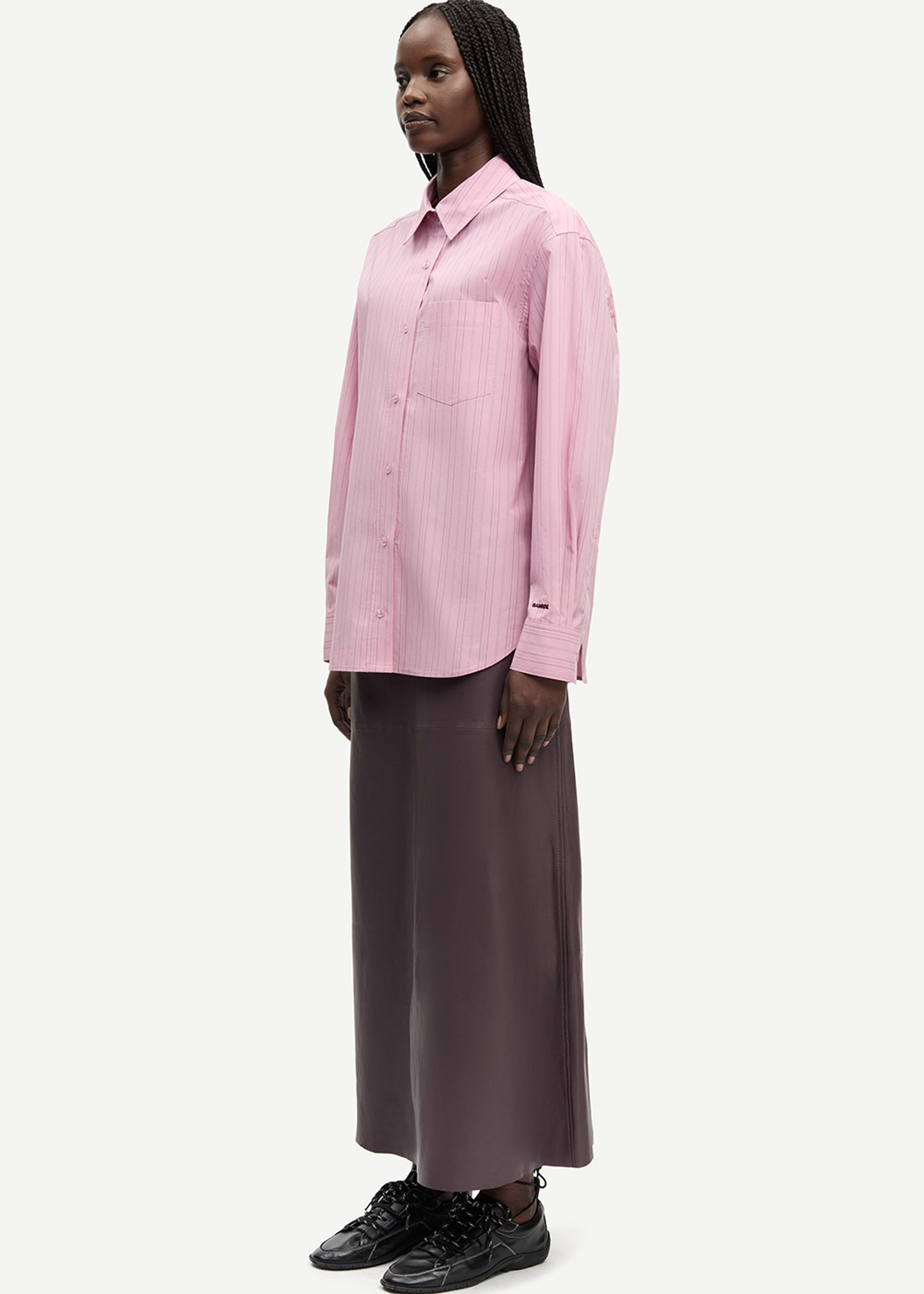 Samsøe Samsøe - Shirt - SALova Pocket Shirt - ORCHID FUDGE ST.