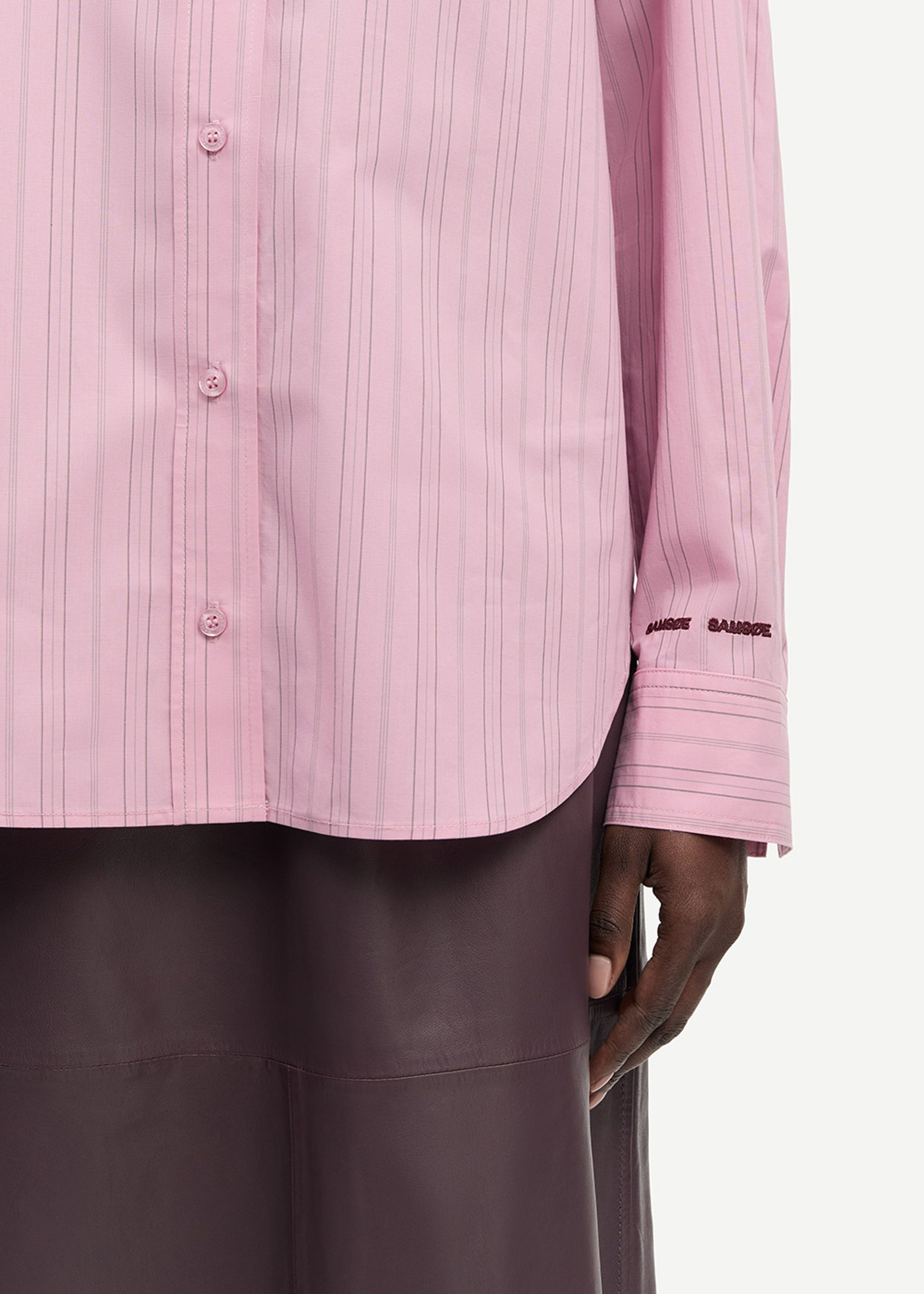 Samsøe Samsøe - Shirt - SALova Pocket Shirt - ORCHID FUDGE ST.