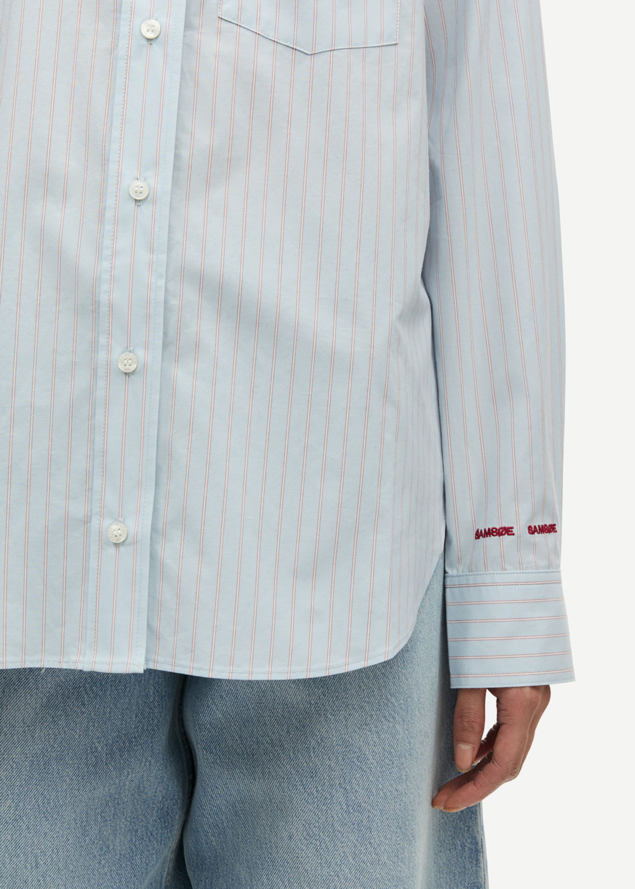 Samsøe Samsøe - Shirt - SALova Pocket Shirt - RUGBY BLUE ST