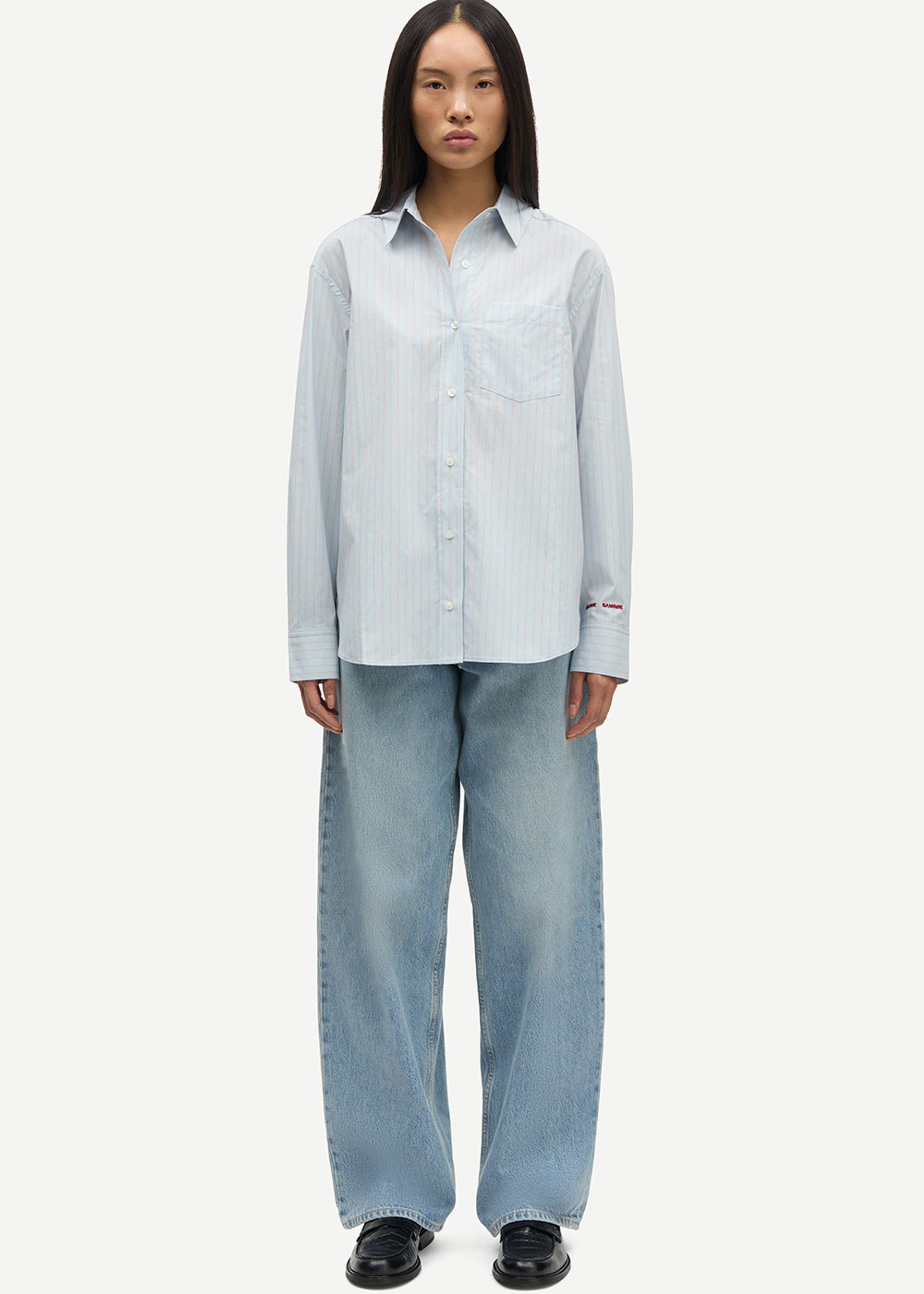 Samsøe Samsøe - Shirt - SALova Pocket Shirt - RUGBY BLUE ST