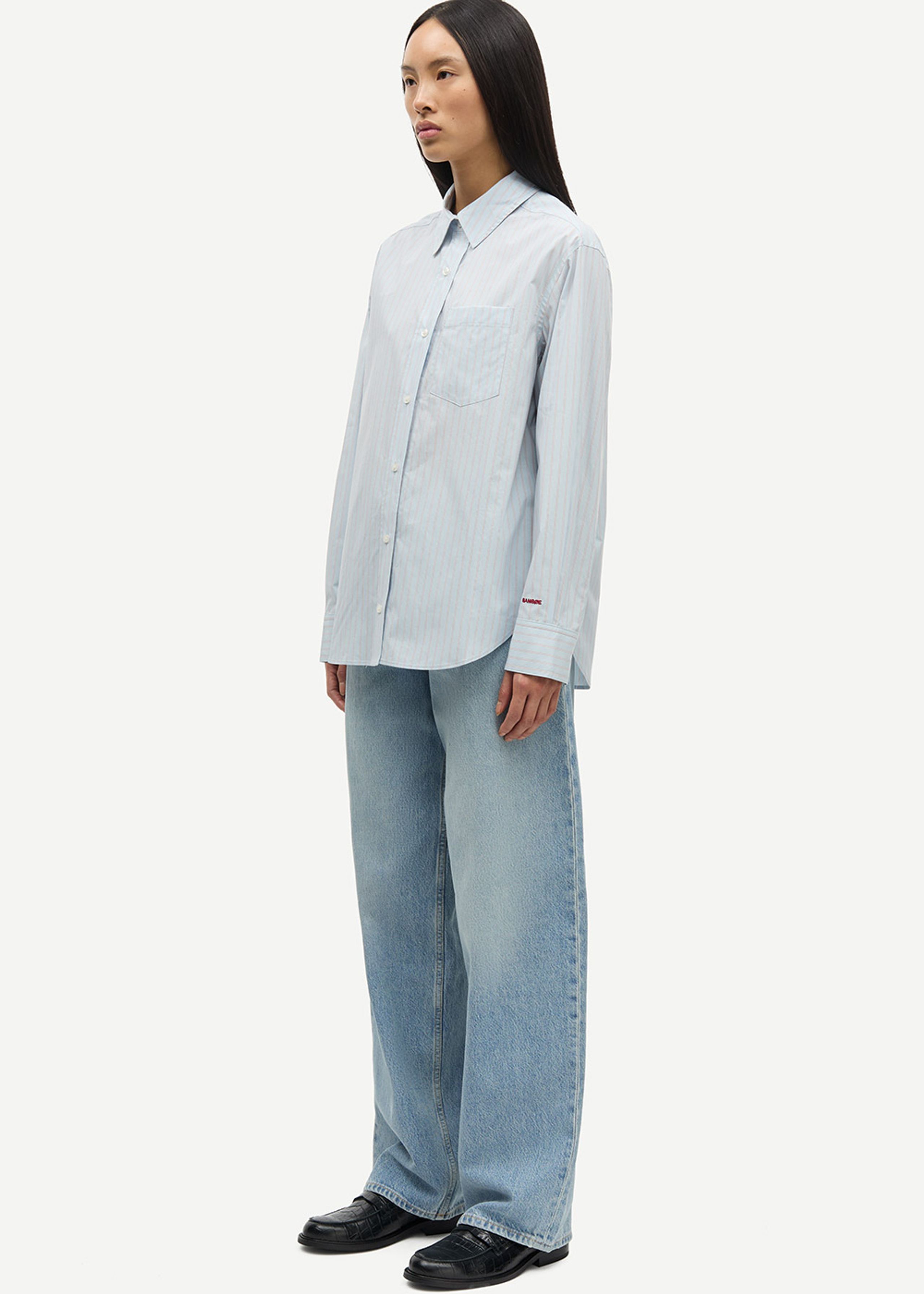 Samsøe Samsøe - Shirt - SALova Pocket Shirt - RUGBY BLUE ST