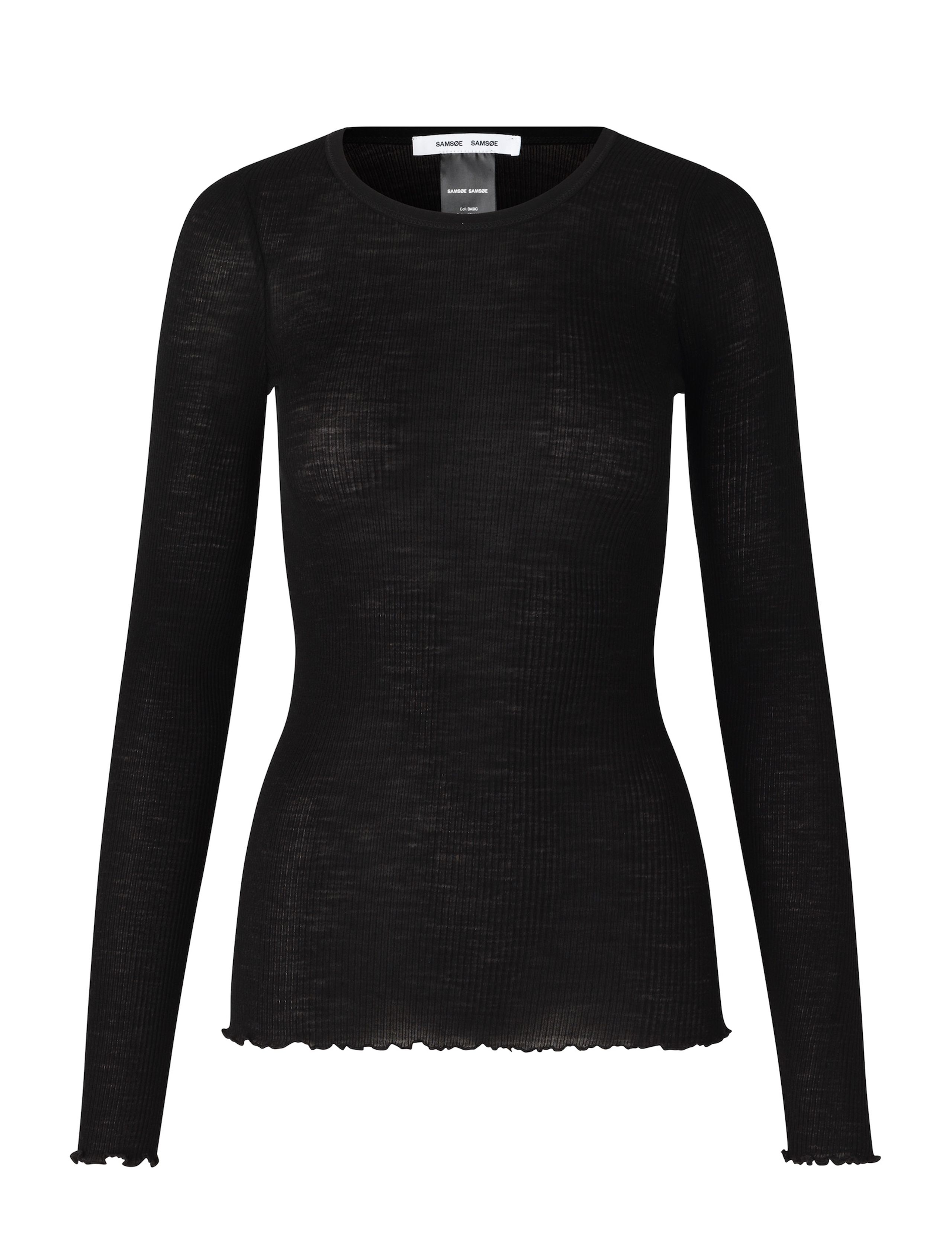 Samsøe & Samsøe - Knit - Doudo T-shirt LS - Black