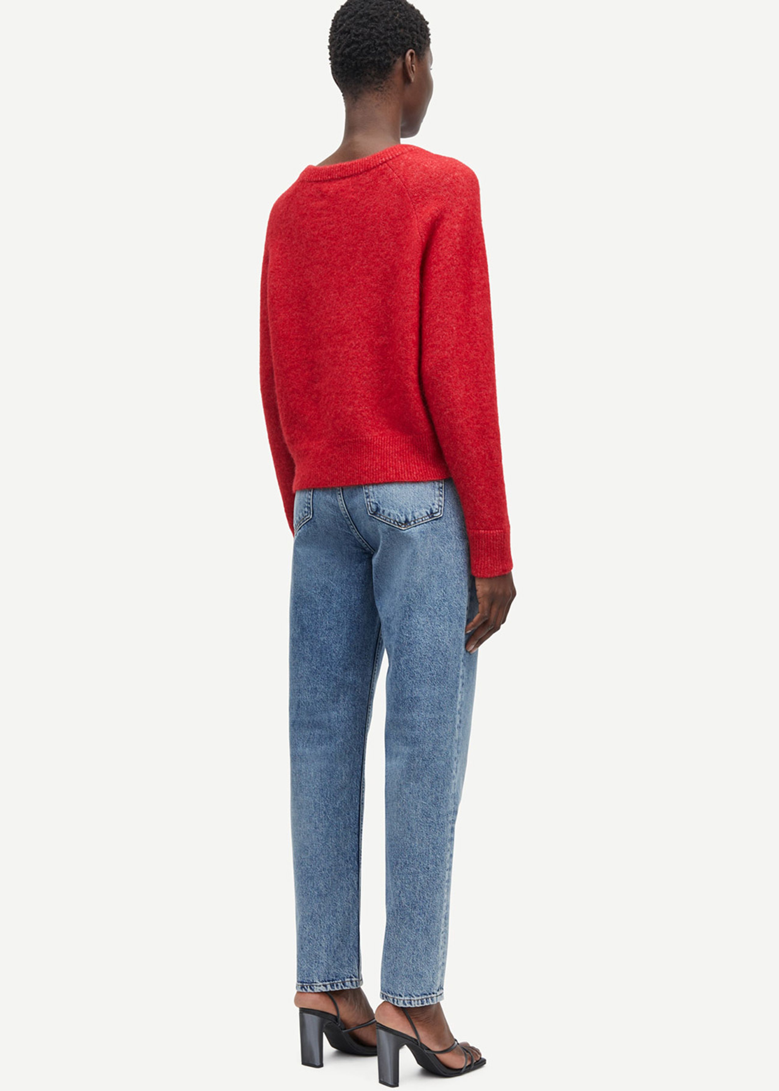 Samsøe & Samsøe - Strik - Nor O-N Short - Scarlet Sage