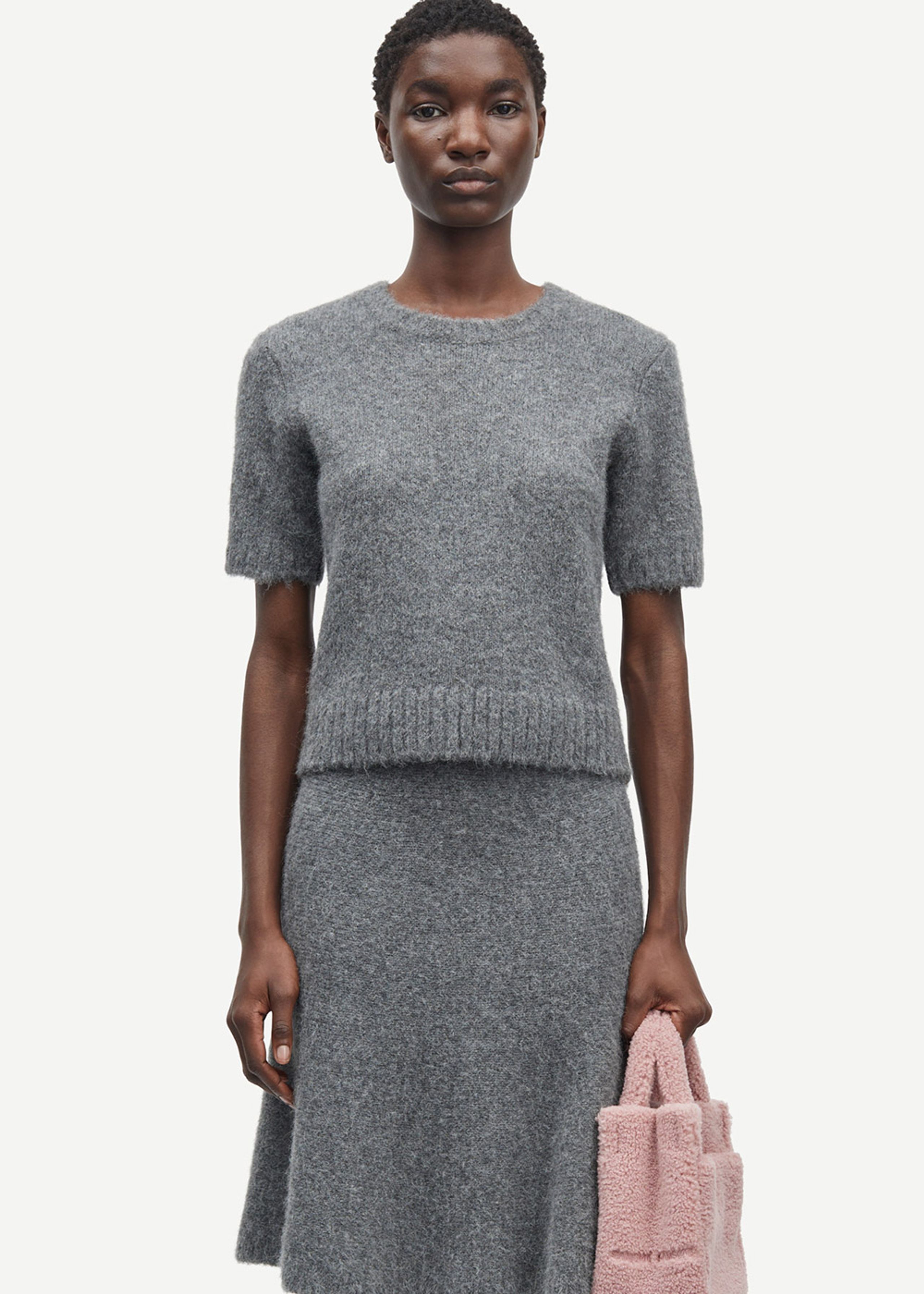 Samsøe & Samsøe - Strickware - SAJeanne Top - Iron Gate