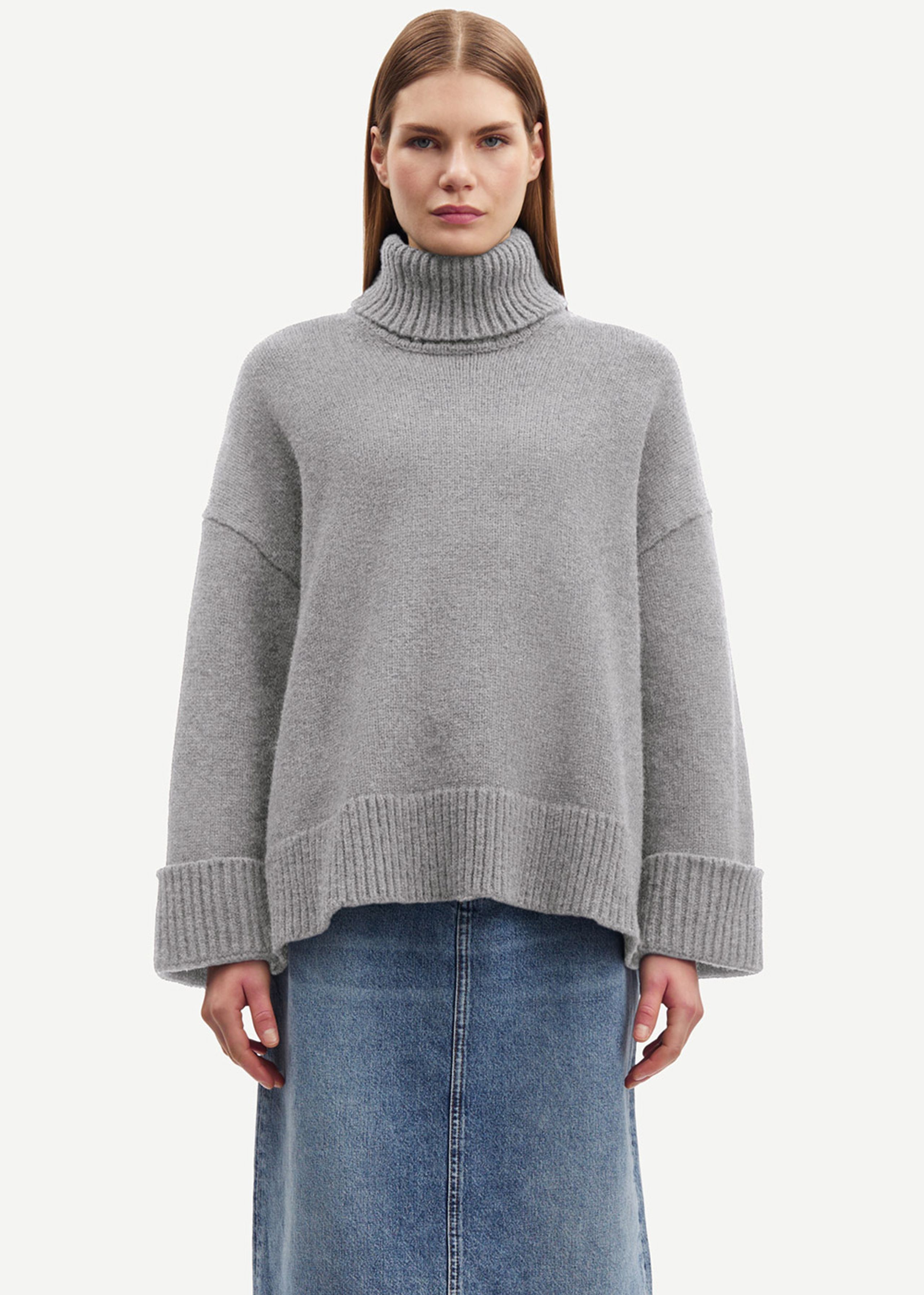 Samsøe & Samsøe - Tejido - SAKeiku Turtleneck - Grey mel.