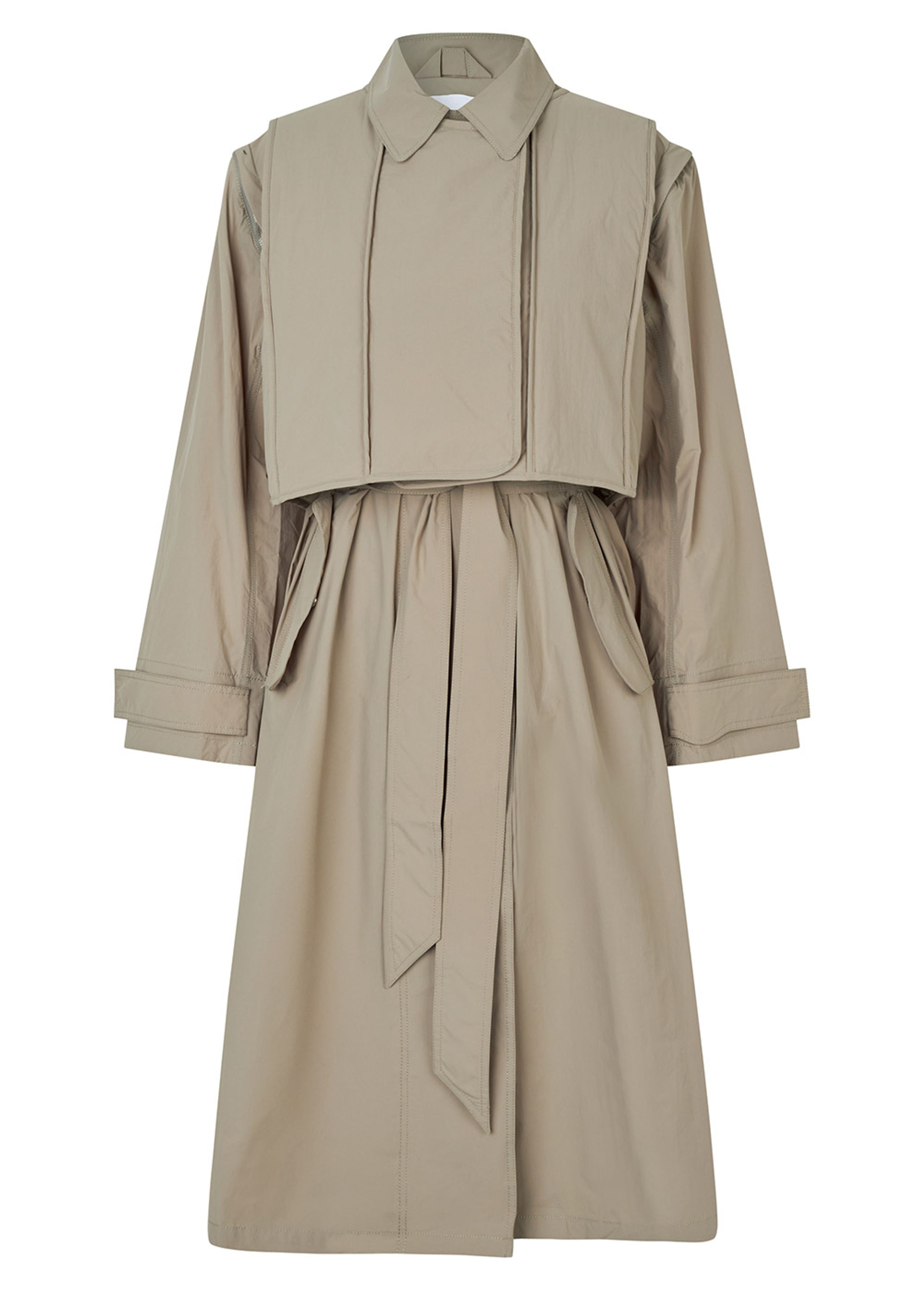 Samsøe & Samsøe - Kurtka trenczowa - SARaff Trench Coat - VETIVER