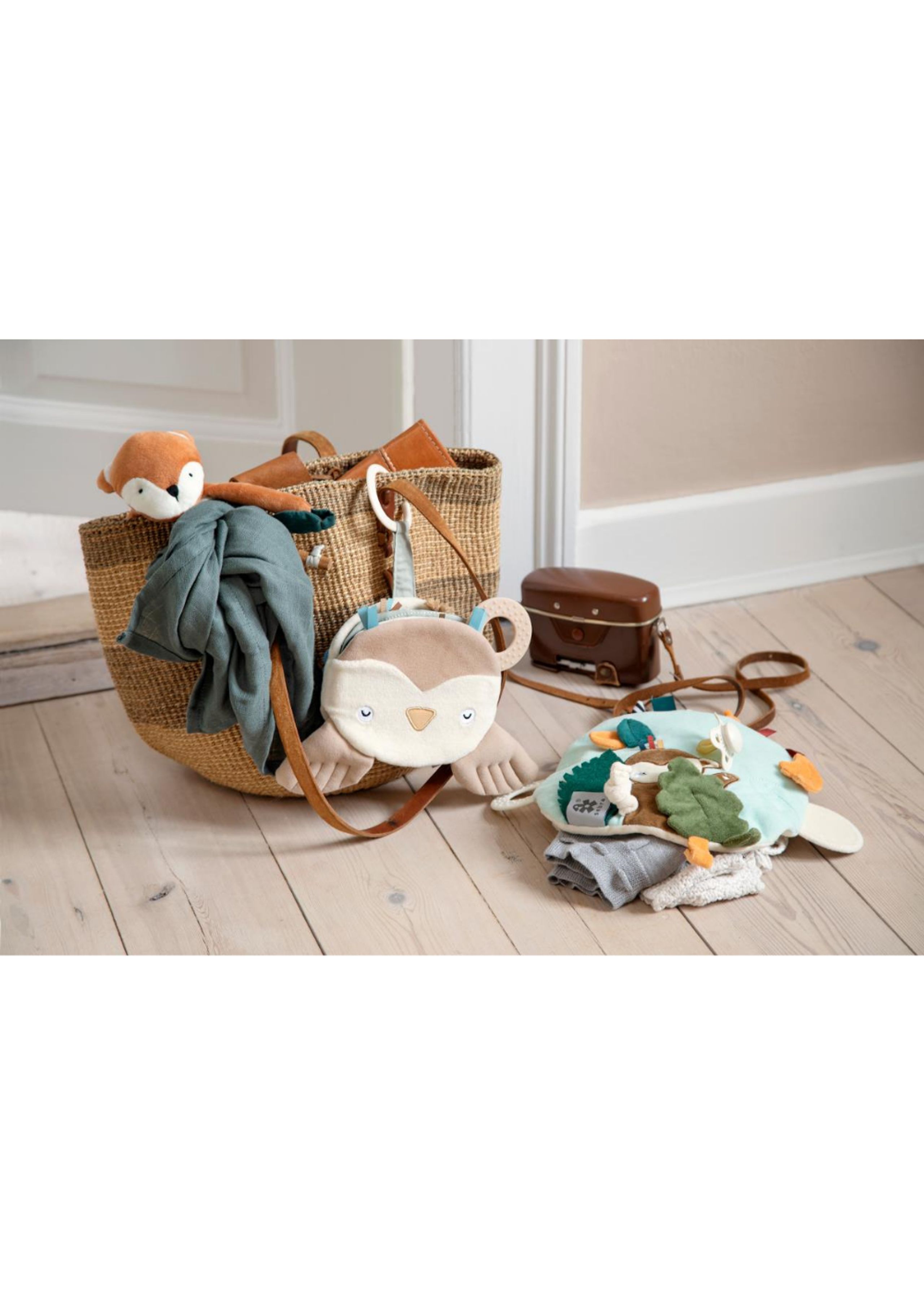 Sebra - Activity cuddly toy - Aktivitetsnusseklud - The Fox Sparky