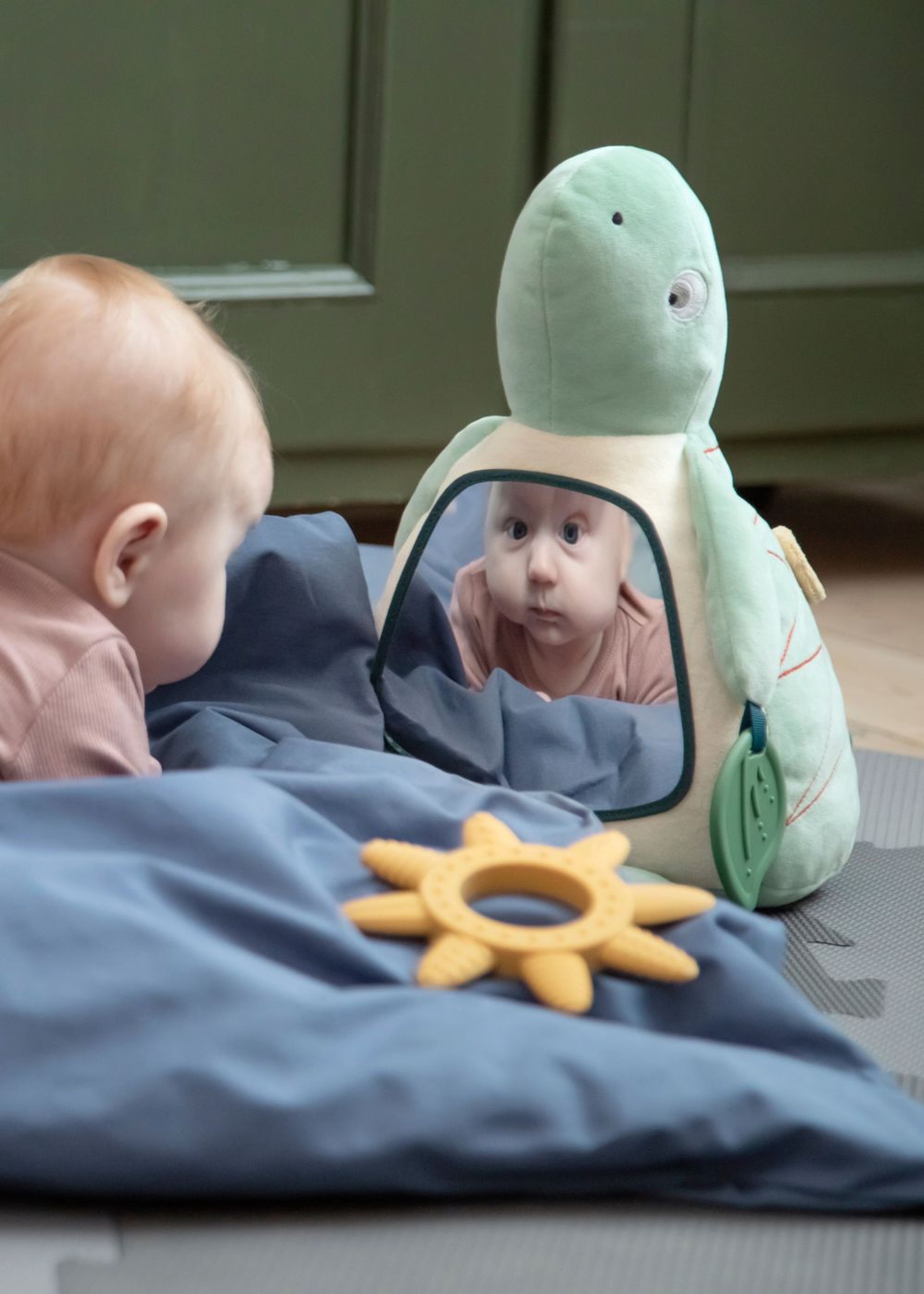 Sebra - Stuffed Animal - Activity Toy - Turbo The Turtle - Green