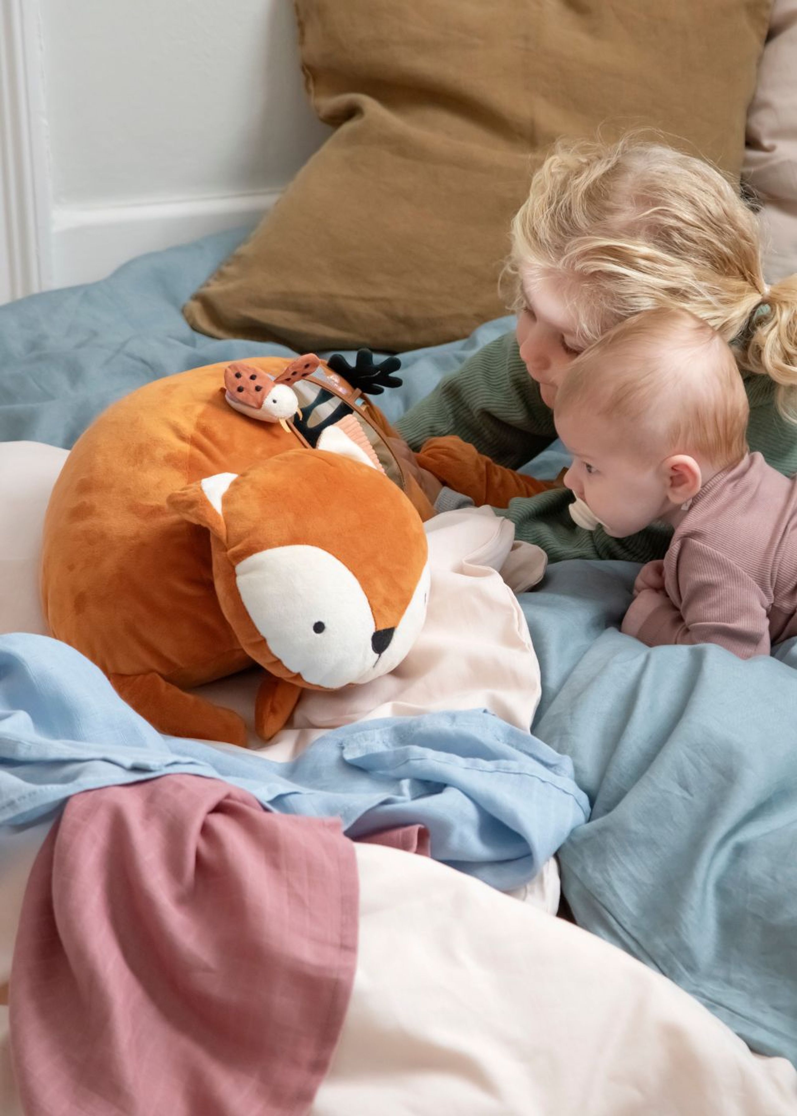 Sebra - Stuffed Animal - Tummy Time Pillow - Sparky the Fox