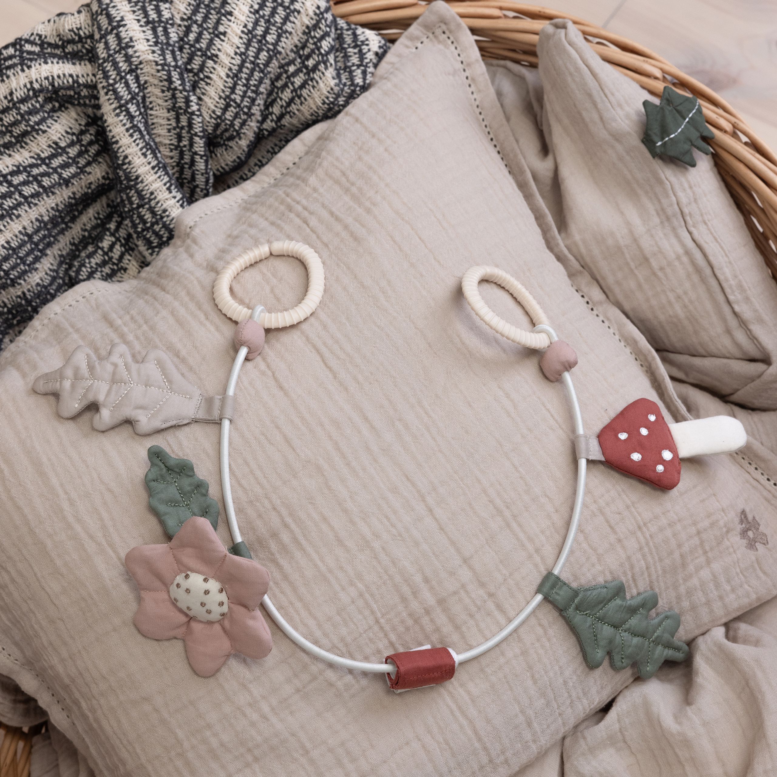 Sebra - Children's mattress - Pram Chain - Leaf/mushroom/ flower