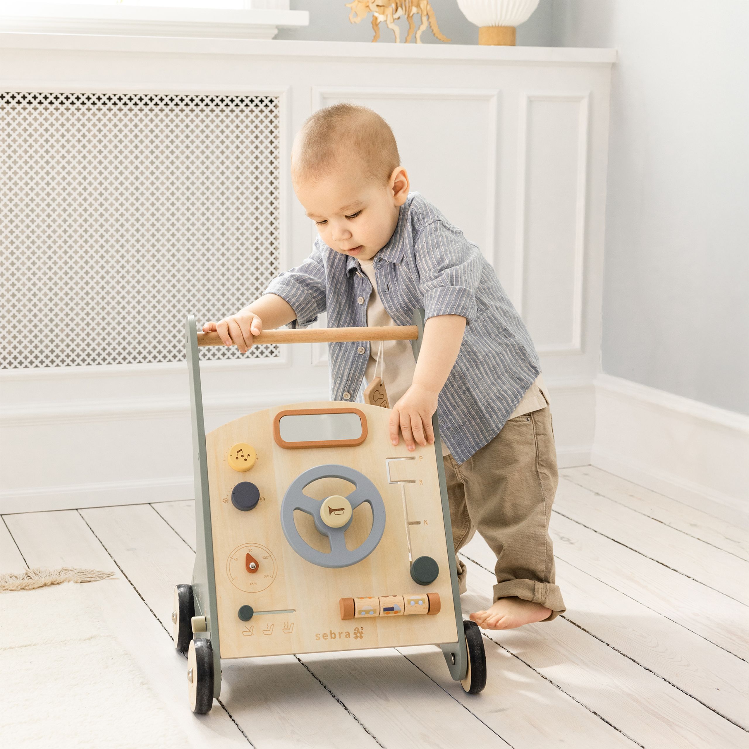 Sebra - Baby Laufwagen - Activity Walker Car - Wood