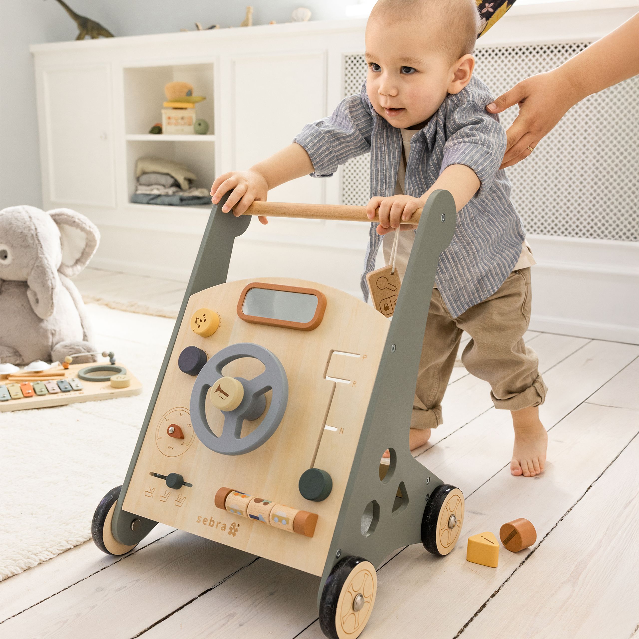 Sebra - Baby Laufwagen - Activity Walker Car - Wood