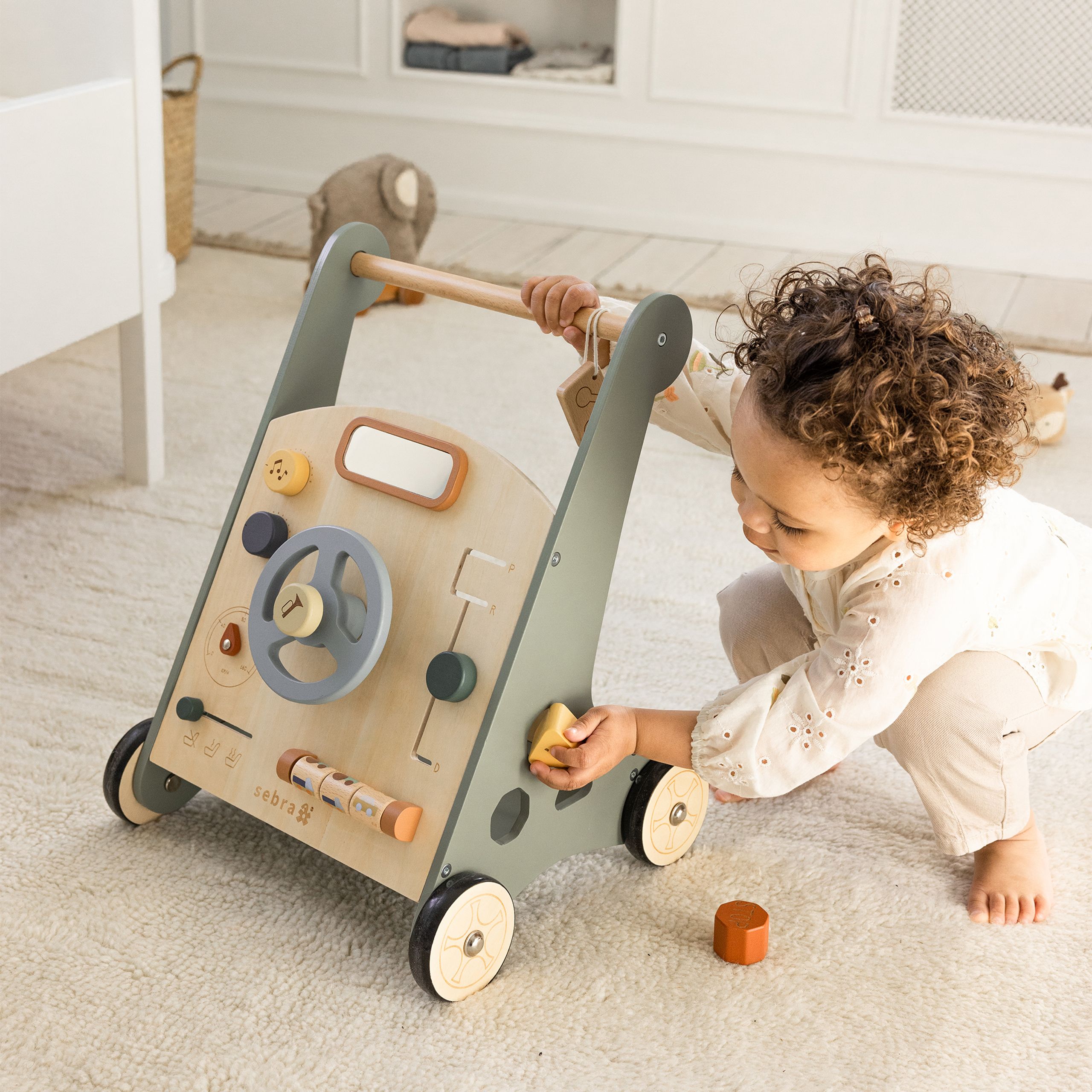 Sebra - Baby Laufwagen - Activity Walker Car - Wood