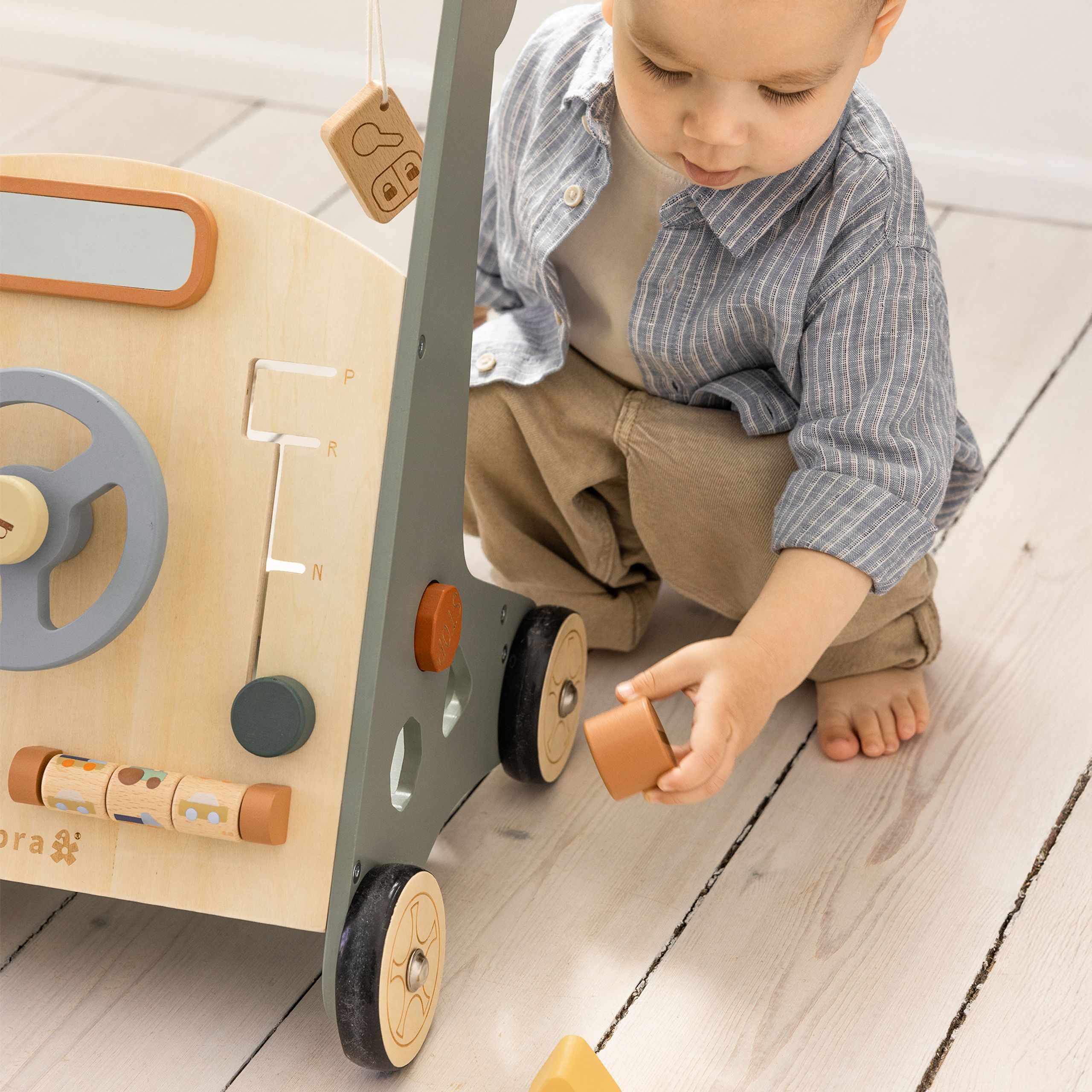 Sebra - Baby Laufwagen - Activity Walker Car - Wood