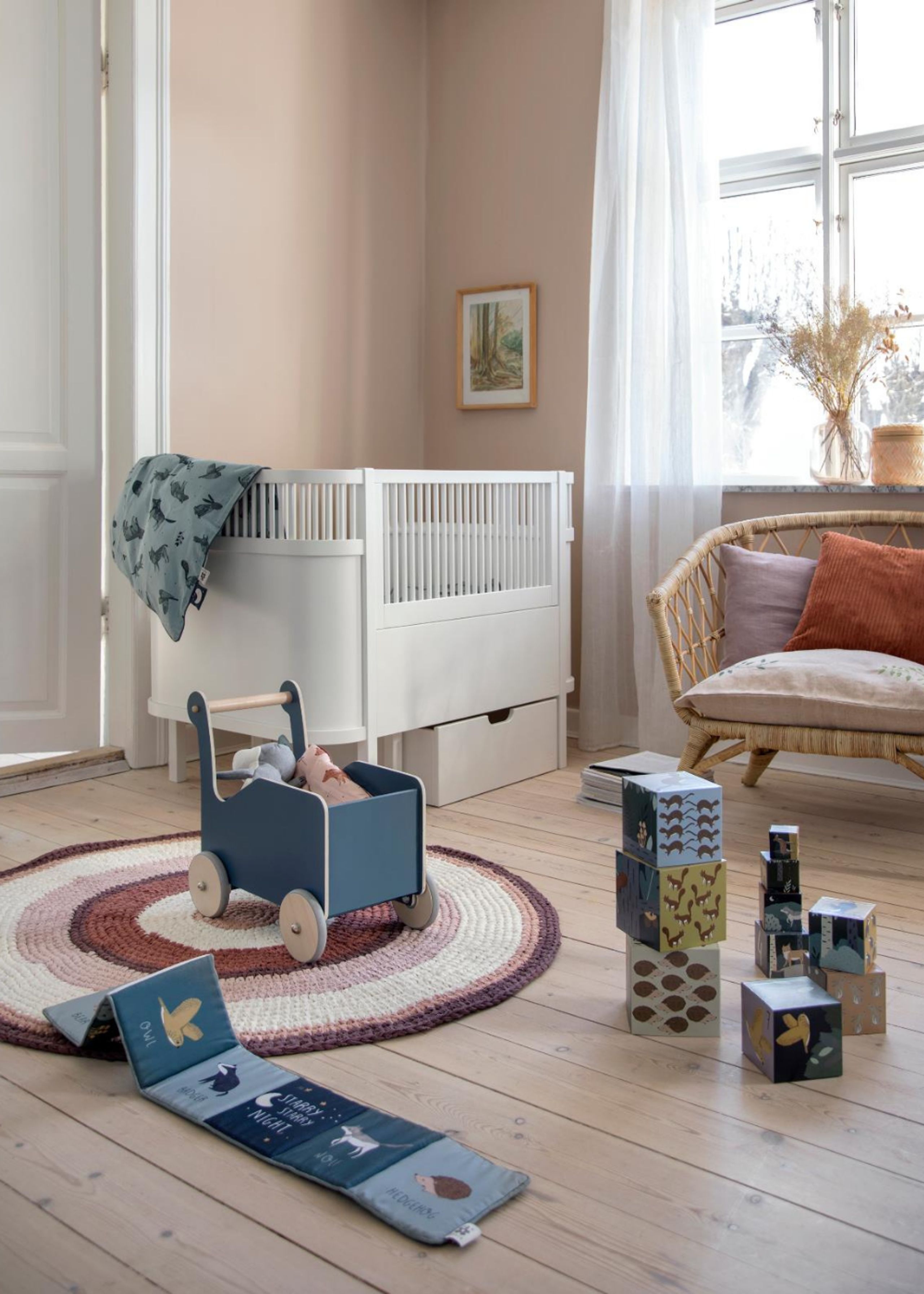 Sebra - Go-cart - Sebra Gåvogn - Nordic Blue