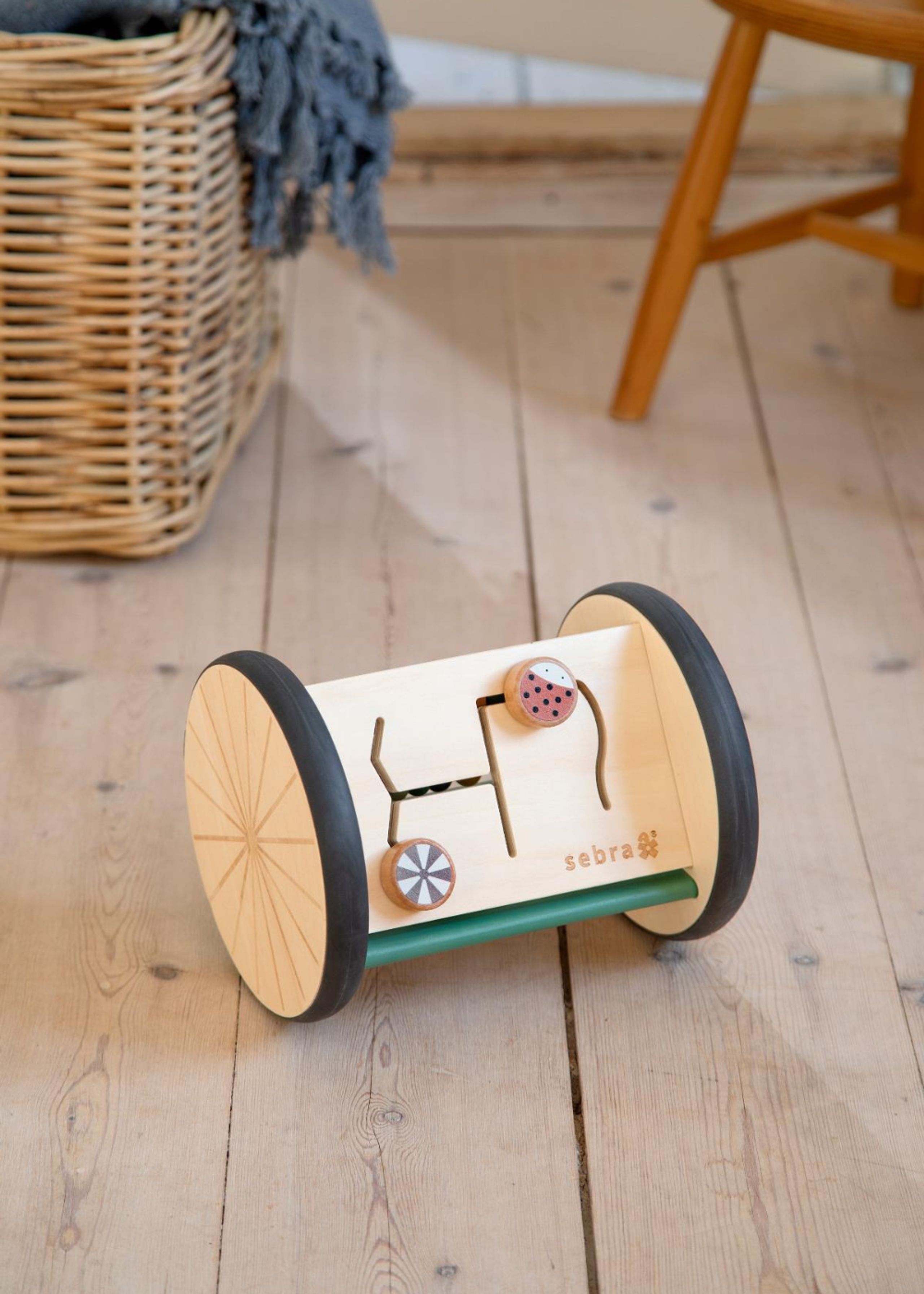 Sebra - Toys - Aktivitetsrullespejl - Woodland