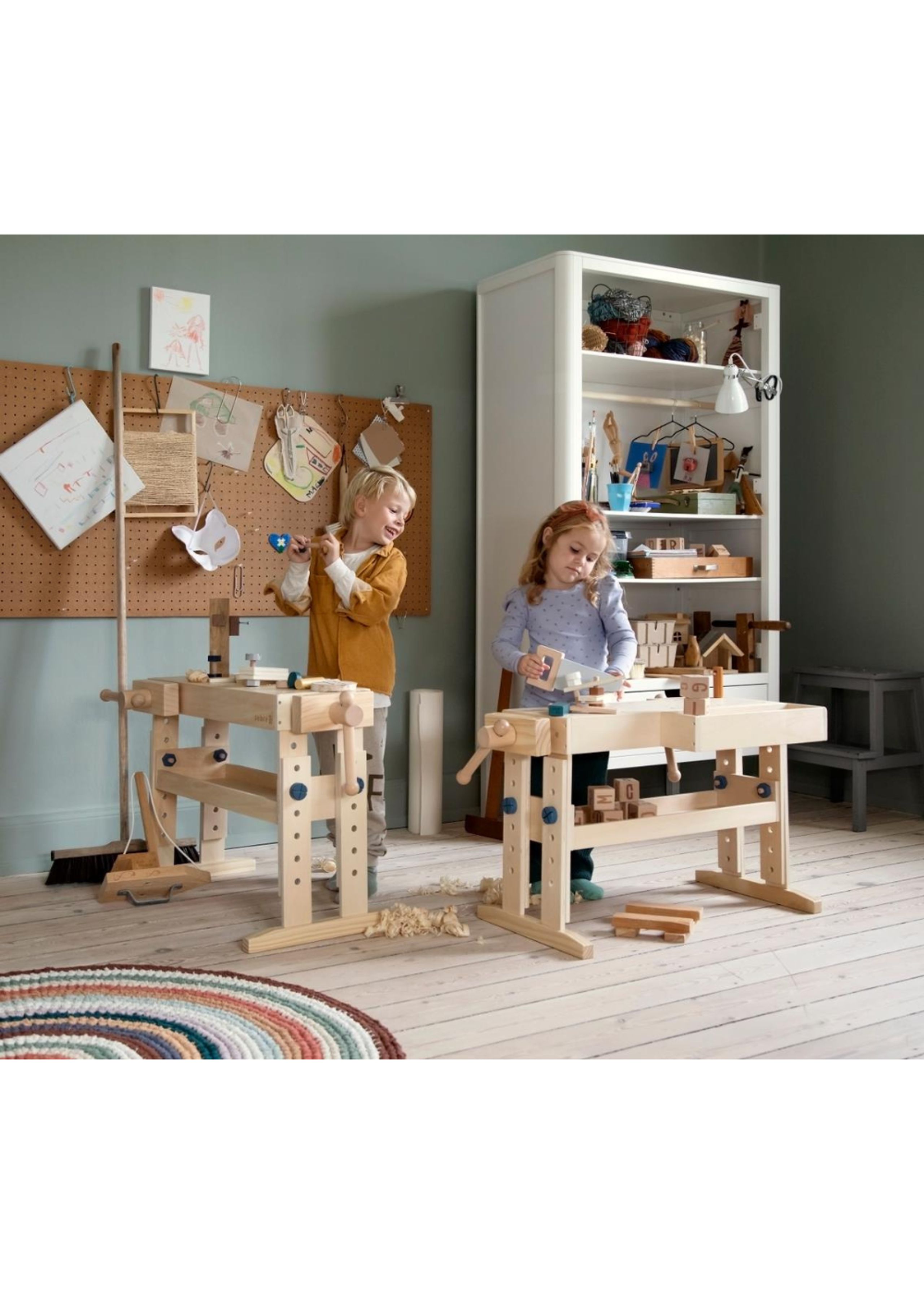 Sebra - Legetøj - Høvlebænk - Krydsfiner