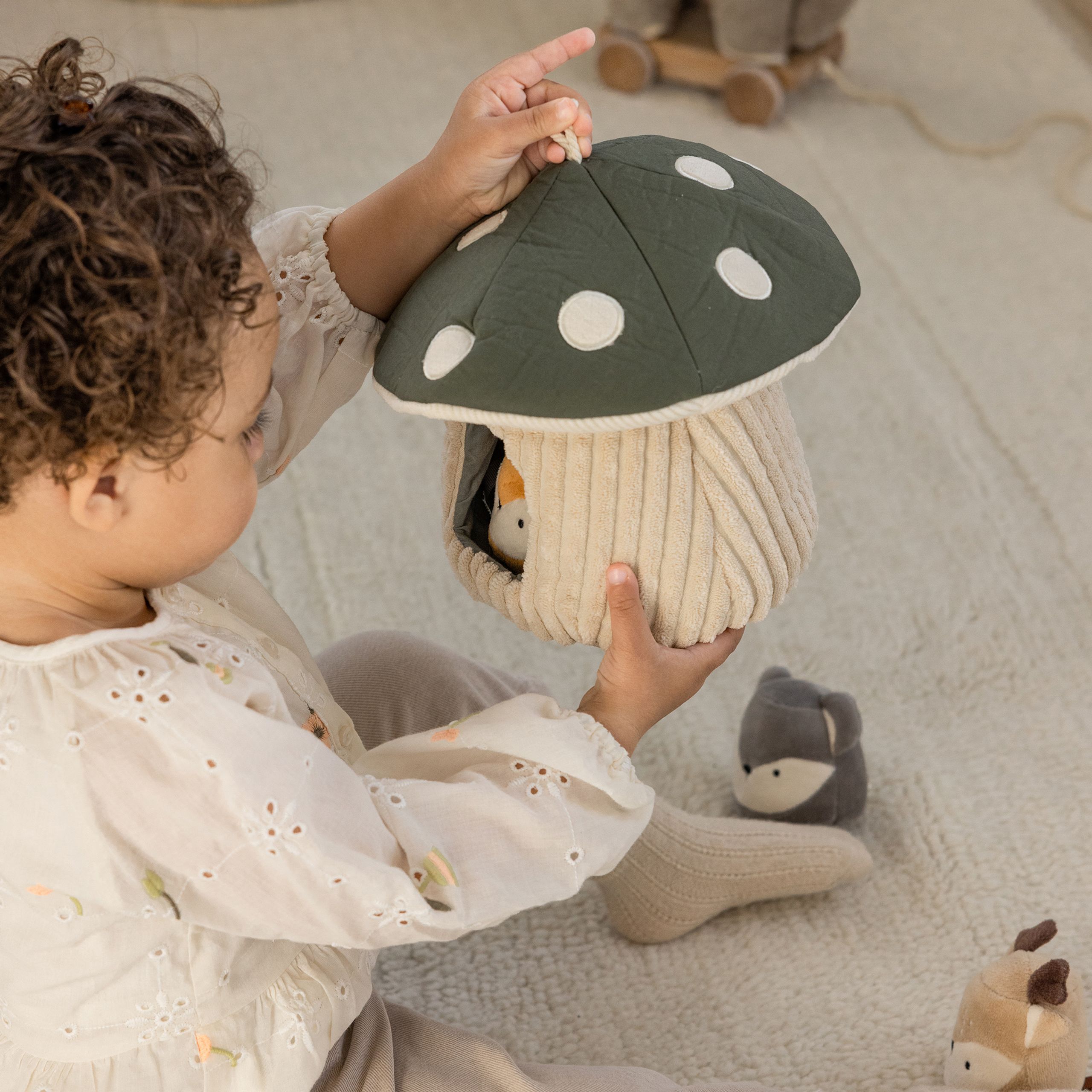 Sebra - Spielzeug - Activity Toy, Hide & Seek, Mushroom - Mushroom