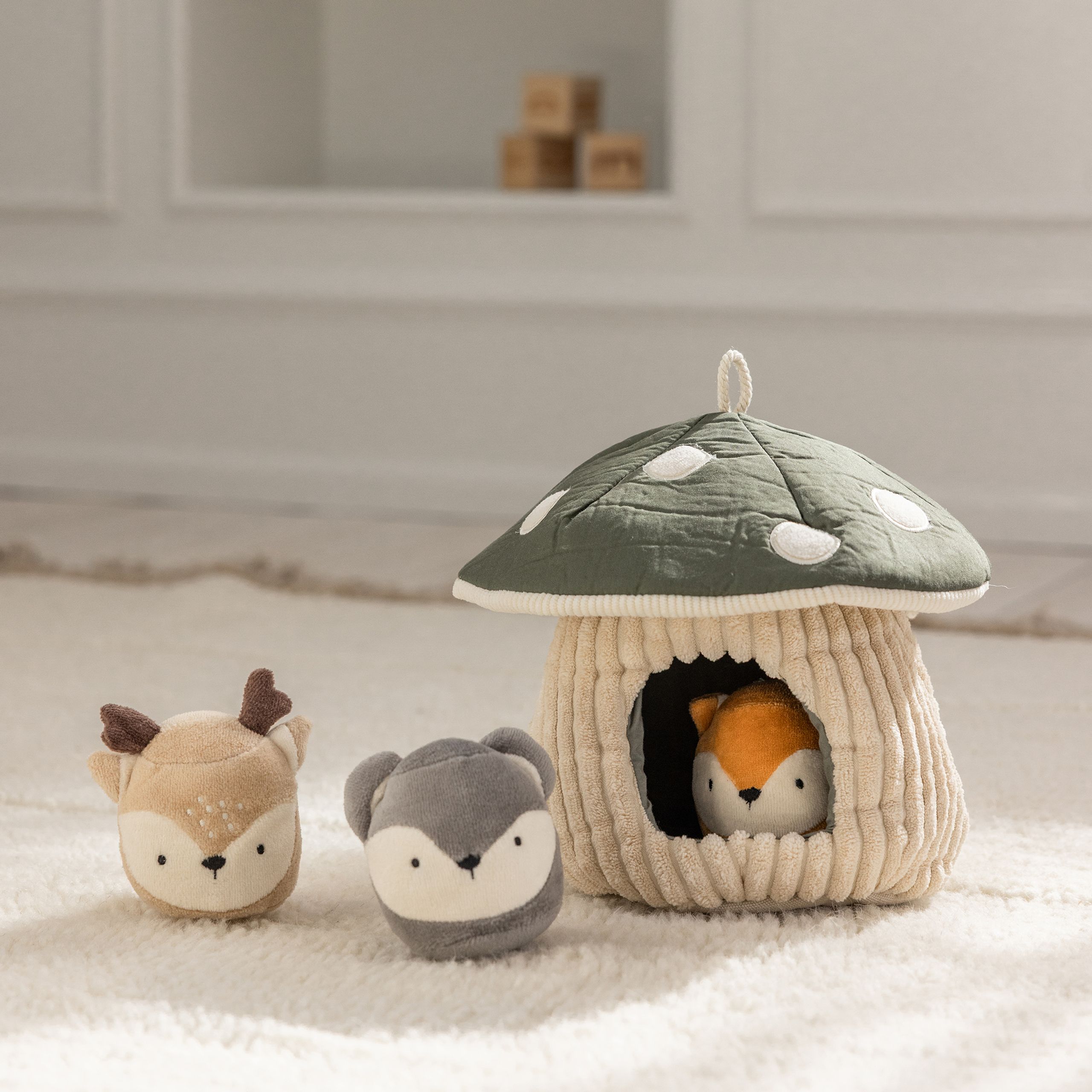 Sebra - Spielzeug - Activity Toy, Hide & Seek, Mushroom - Mushroom