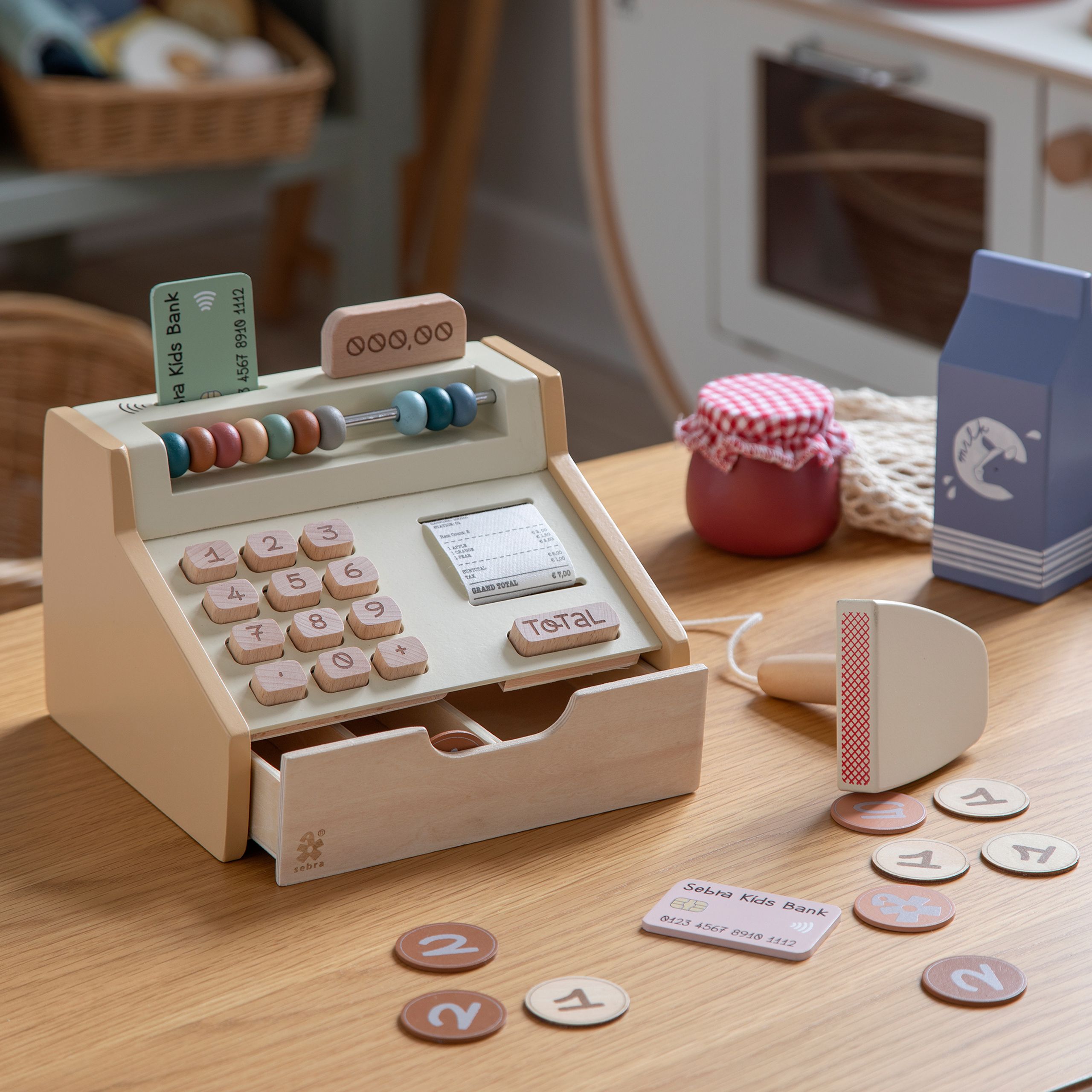 Sebra - Spielzeug - Cash register - Natur