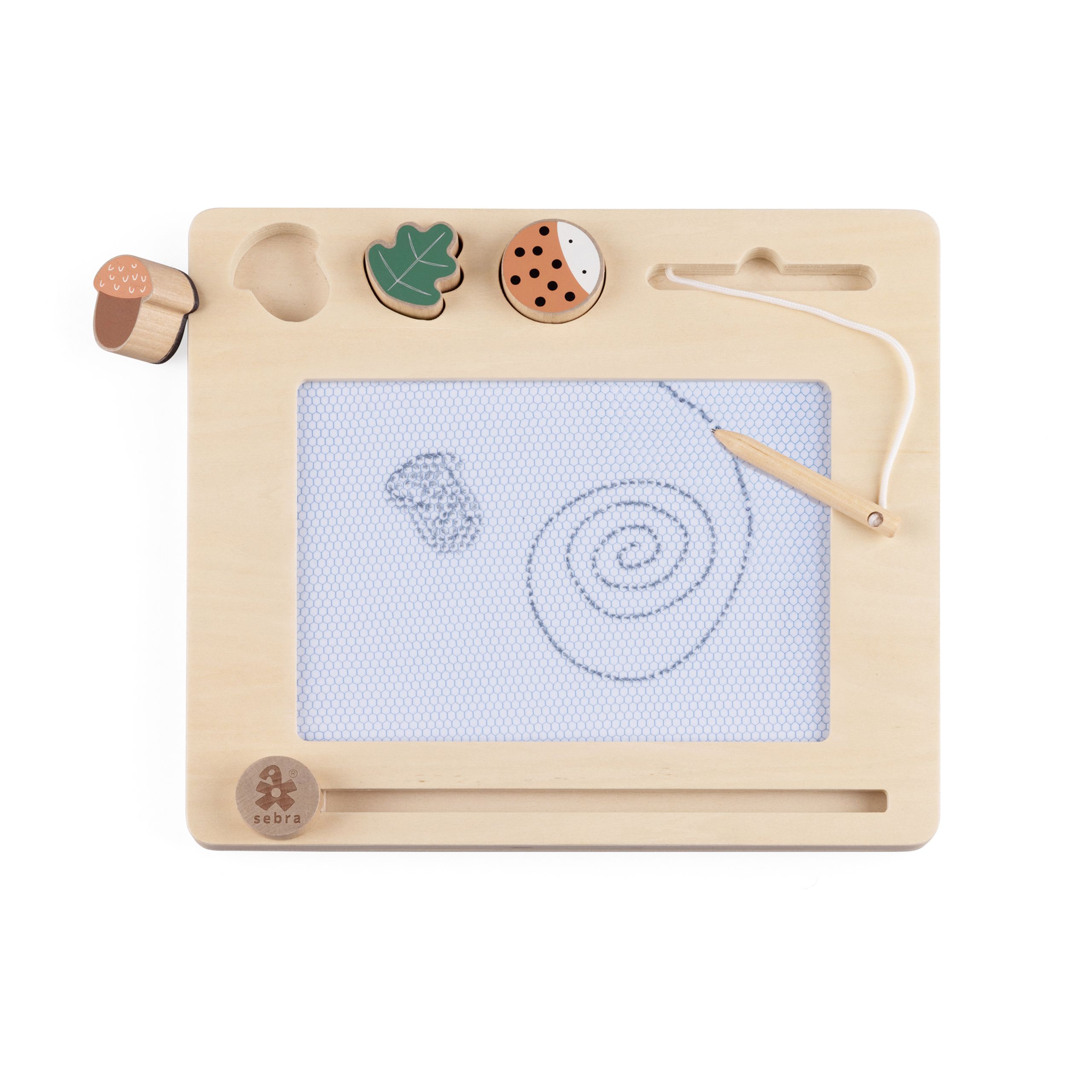 Sebra - Spielzeug - Magnetic drawing board - Wood