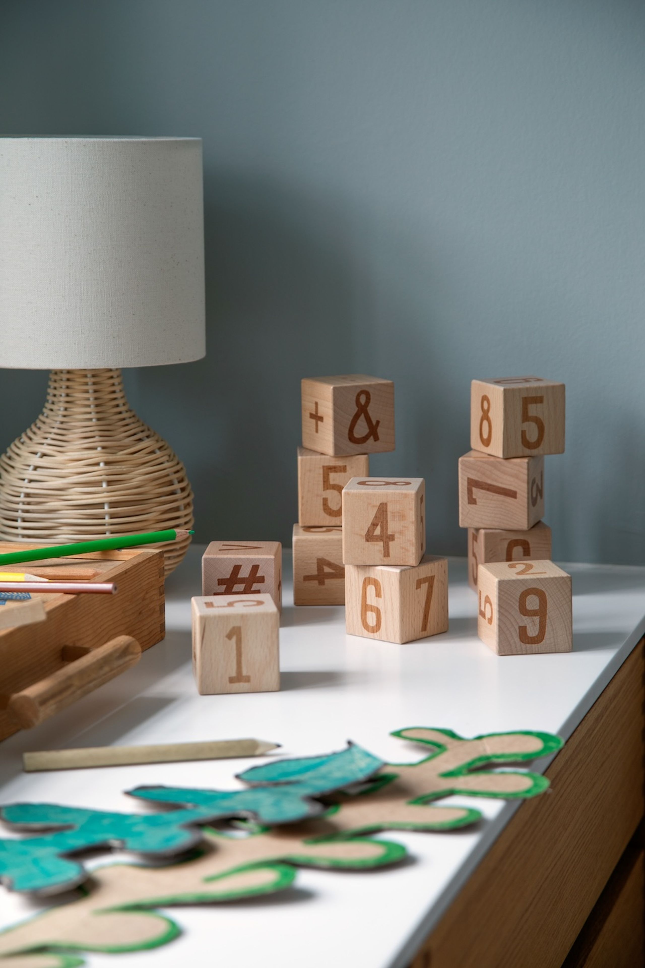 Sebra - Spielzeug - Number blocks, 12 pcs. - Træ