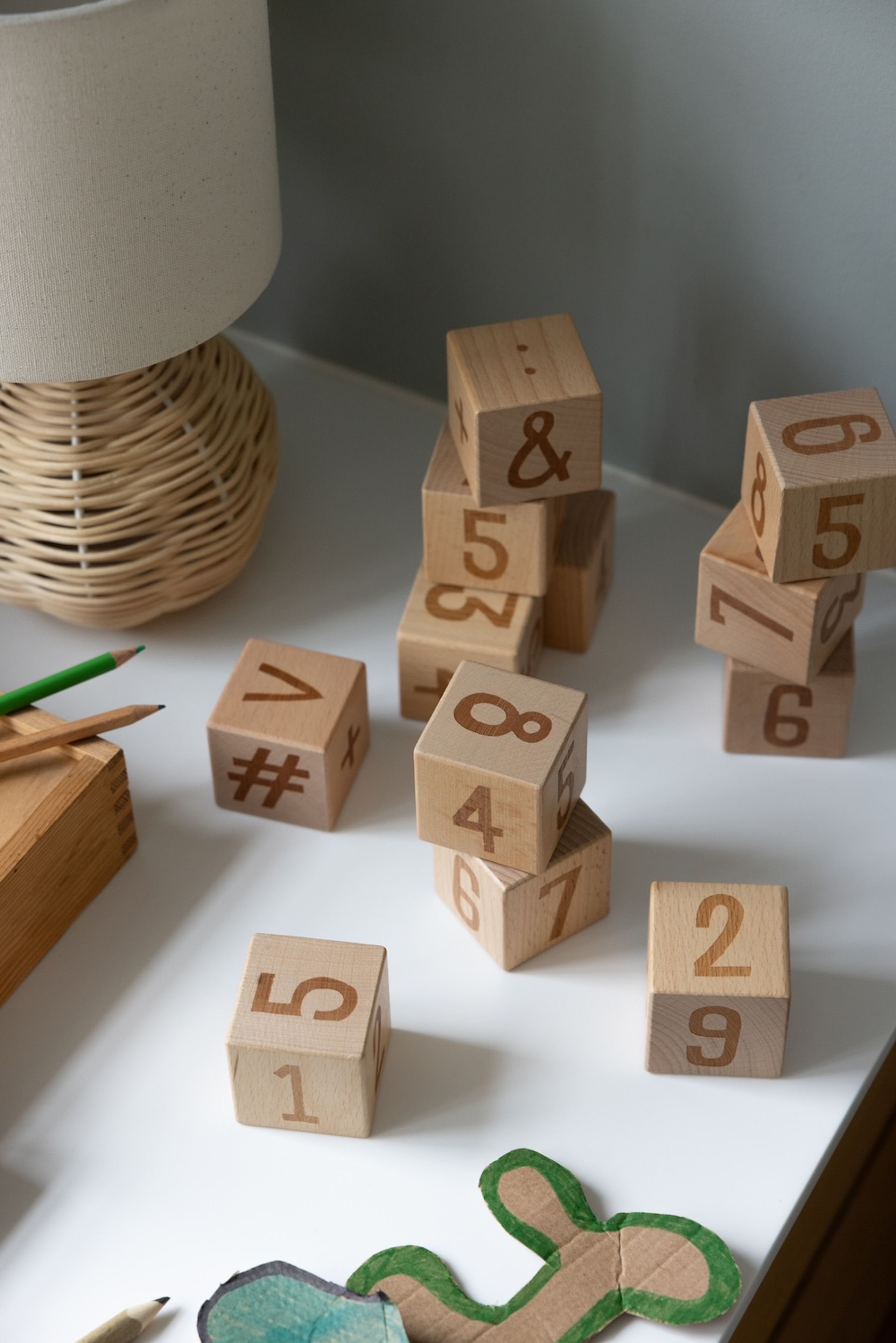 Sebra - Spielzeug - Number blocks, 12 pcs. - Træ