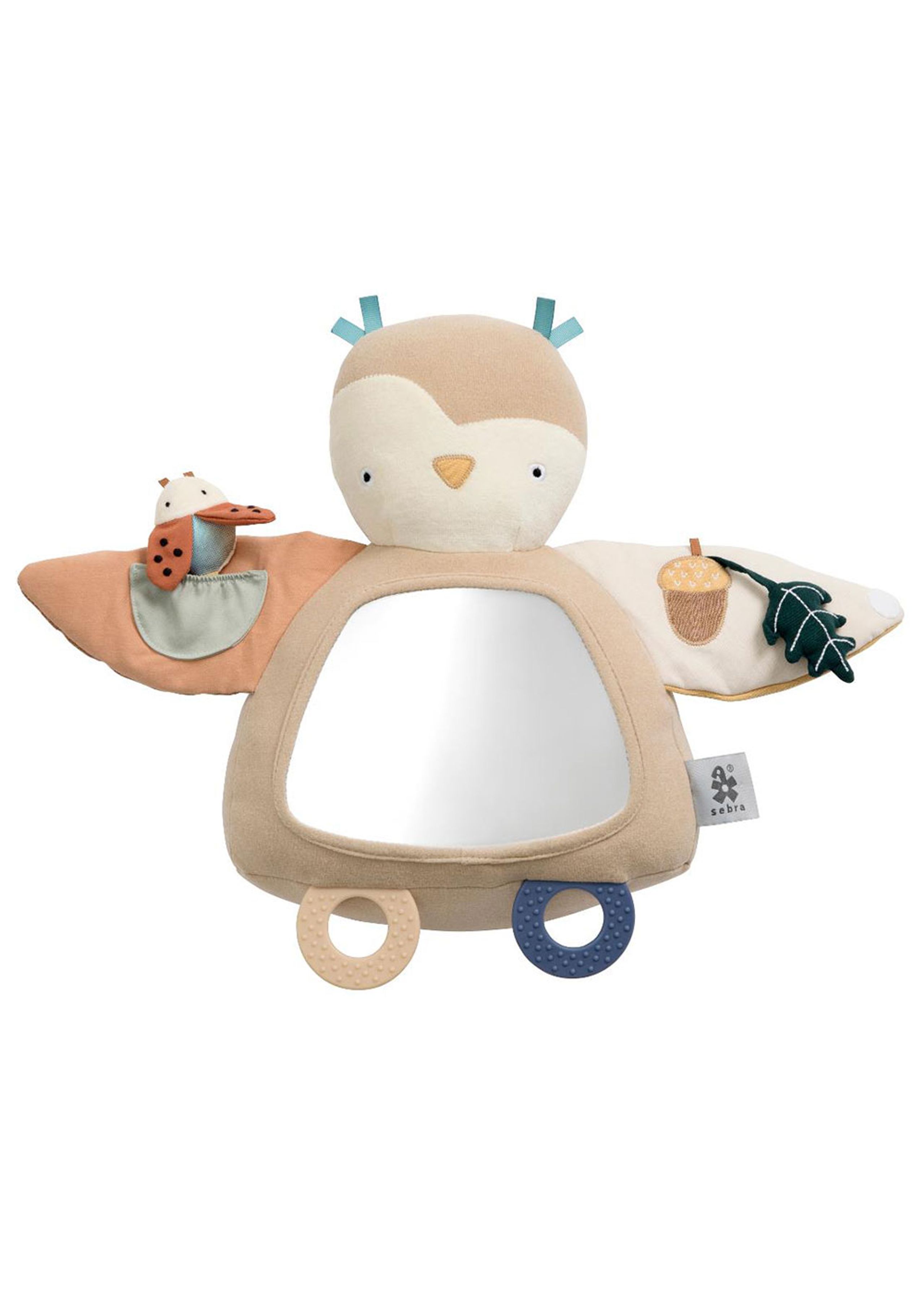 Sebra - Legetøj - Uglen Blinky - Maple Beige