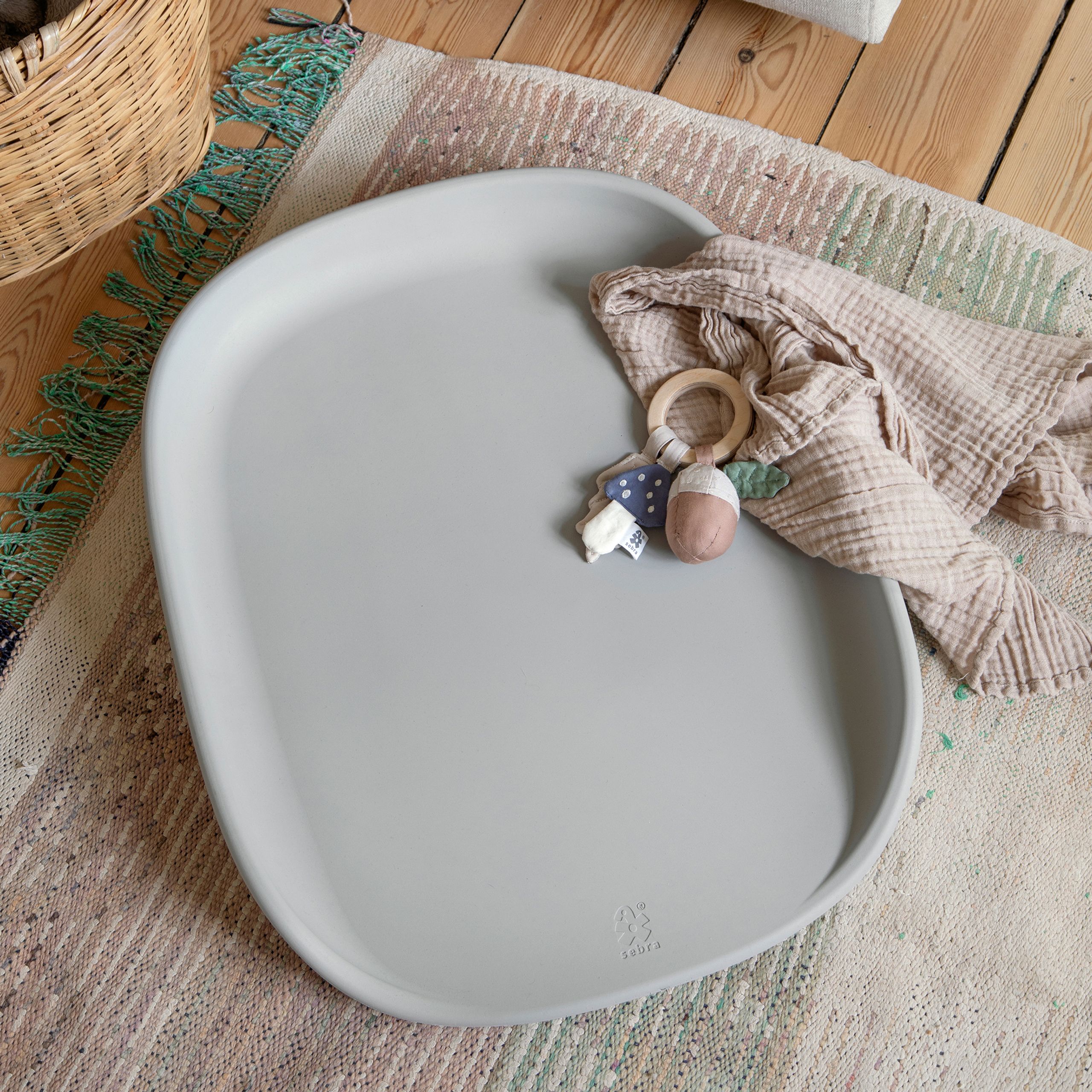 Sebra - Children's bedding - Sebra PUSLE PUR - Stone