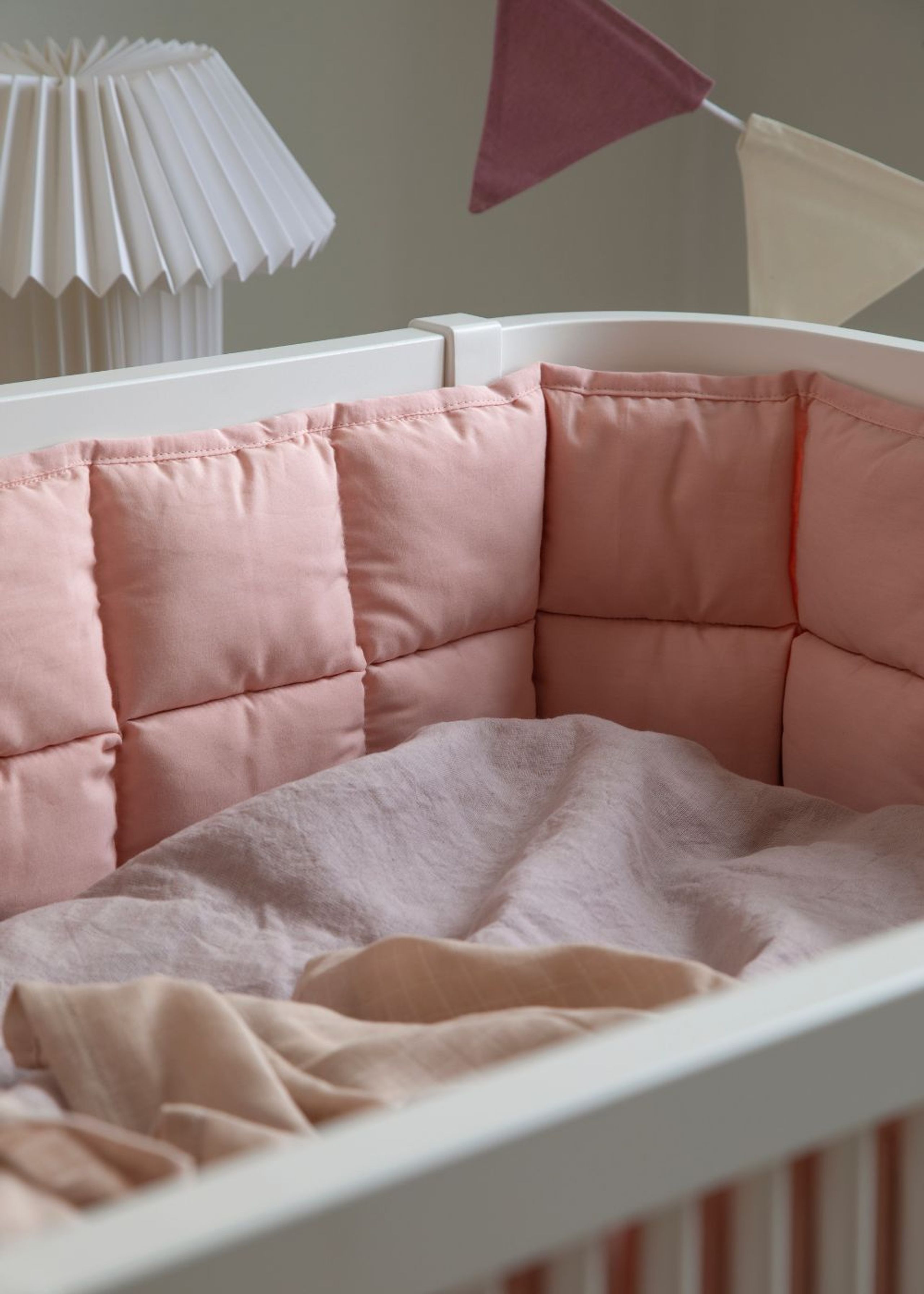 Sebra - Sengerand - Baby Bumper - Kapok - Blossom Pink