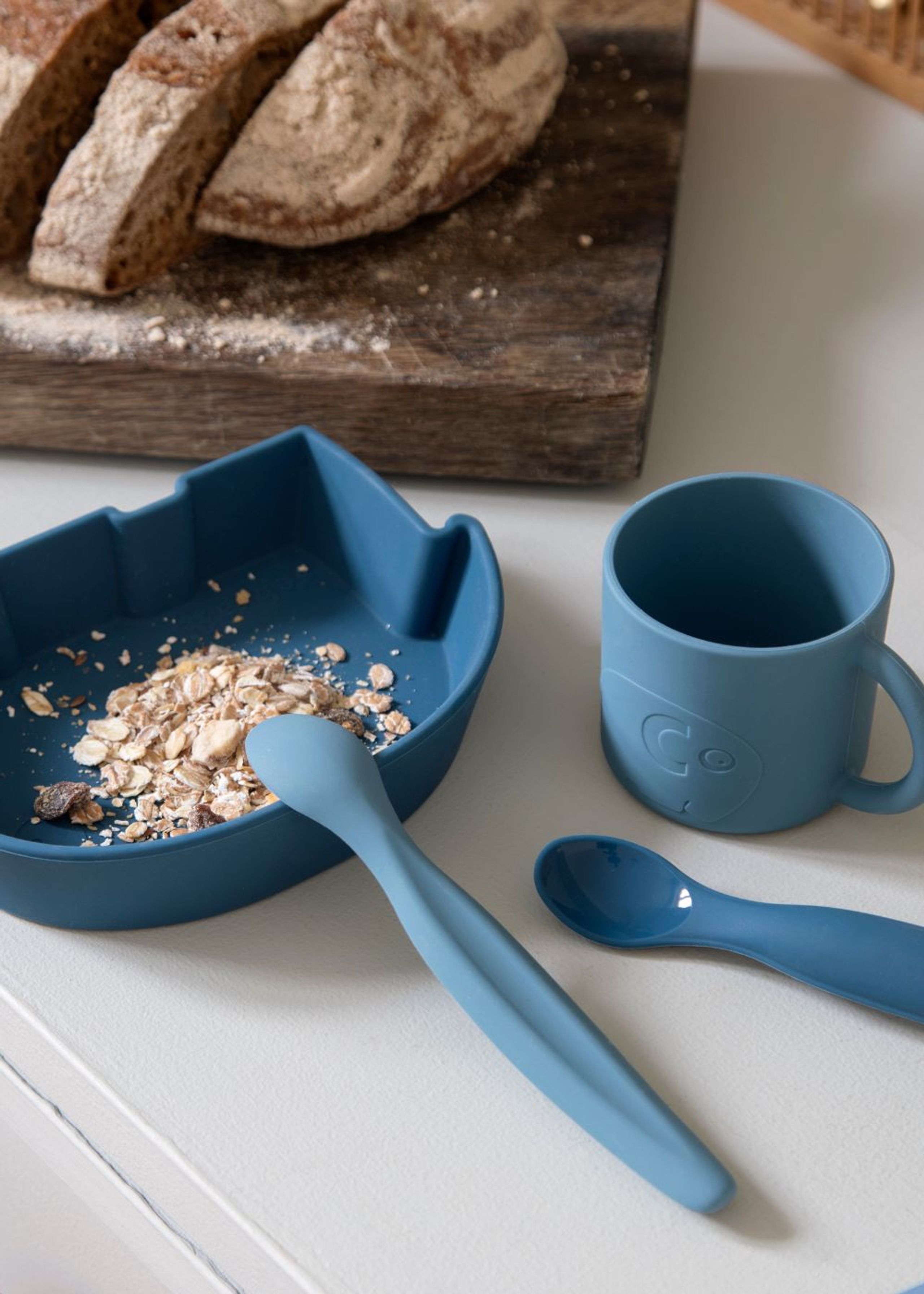 Sebra - Bowl - Silicone Bowl - Fanto - Nordic Blue