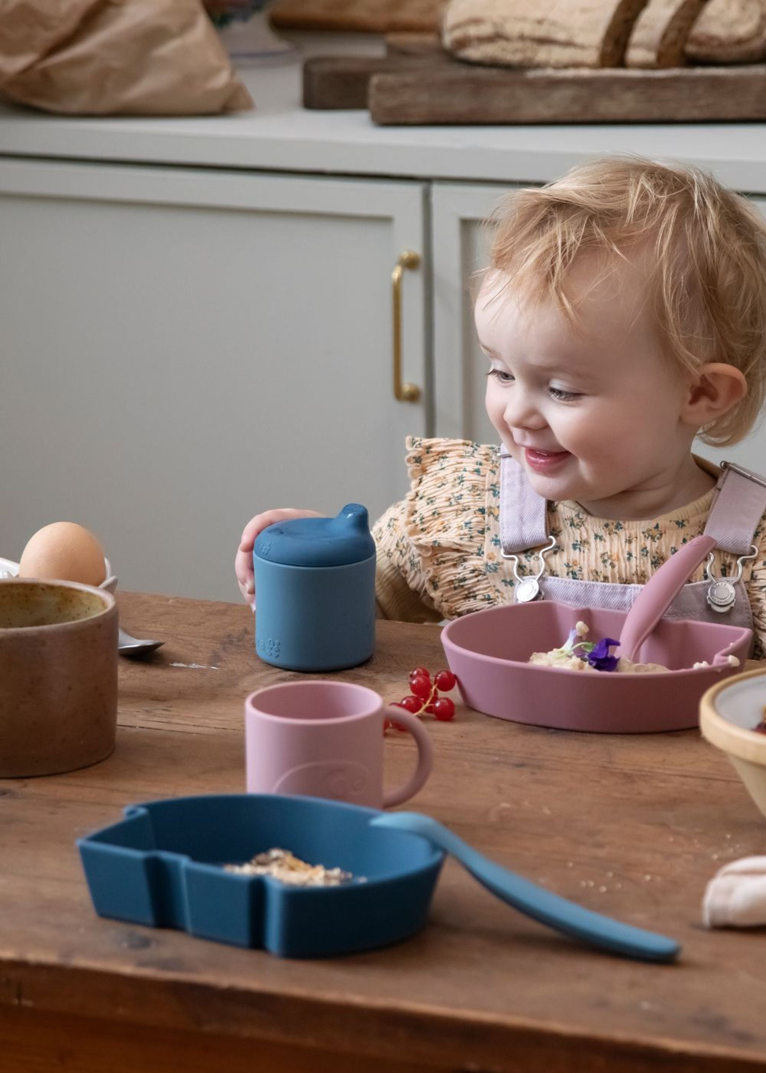 Sebra - Bowl - Silicone Bowl - Fanto - Nordic Blue