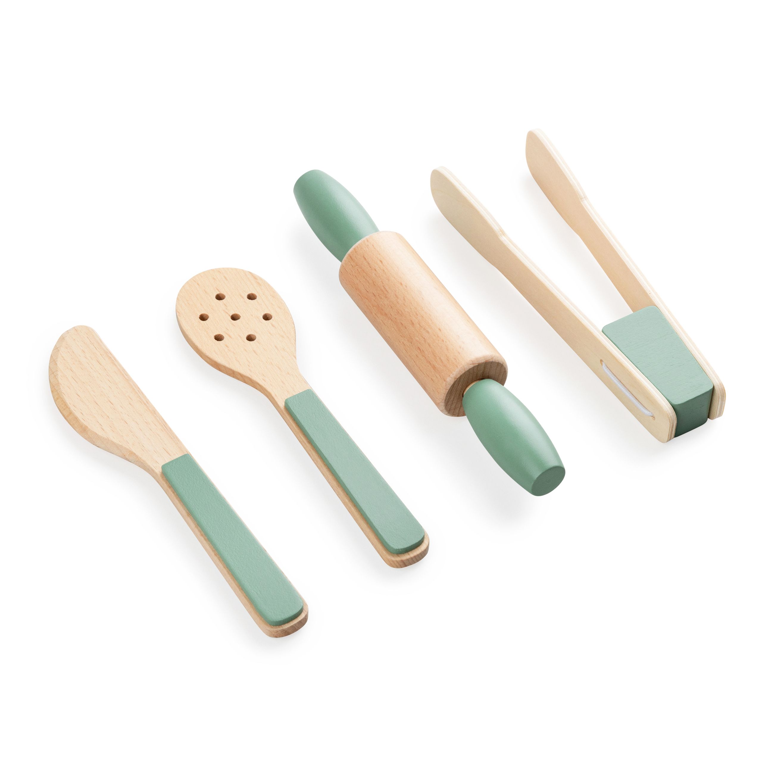 Sebra - Toys - Kitchen Utensils set - Grøn