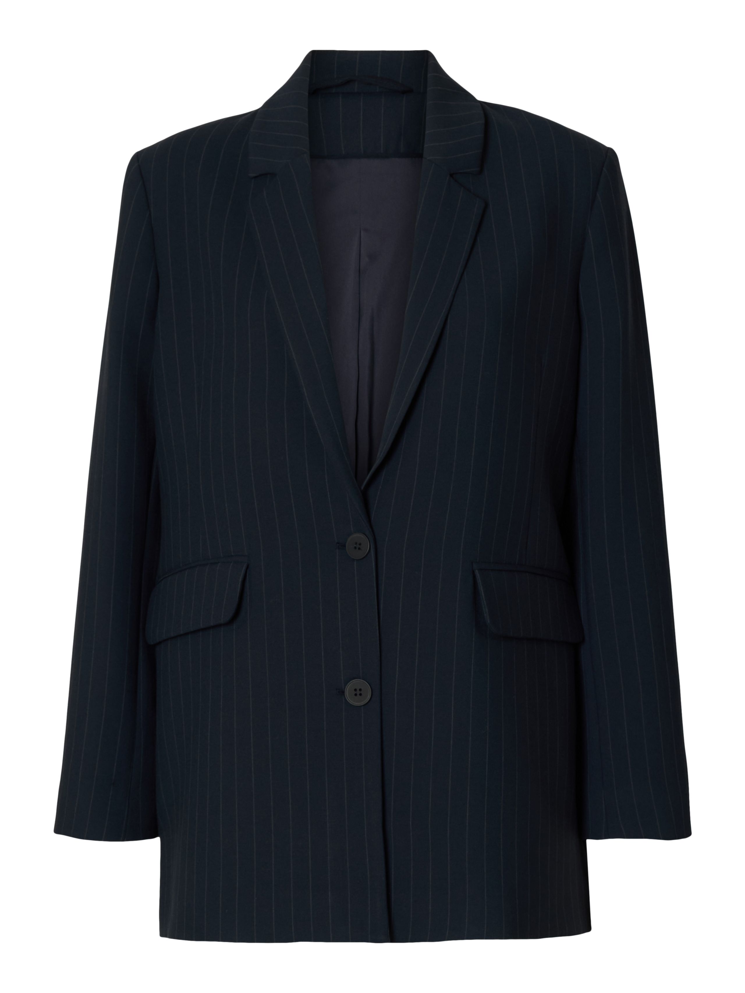 Selected Femme - Blazer - SLFRita Relaxed Blazer Pinstripe - Dark Navy/Pinstripe