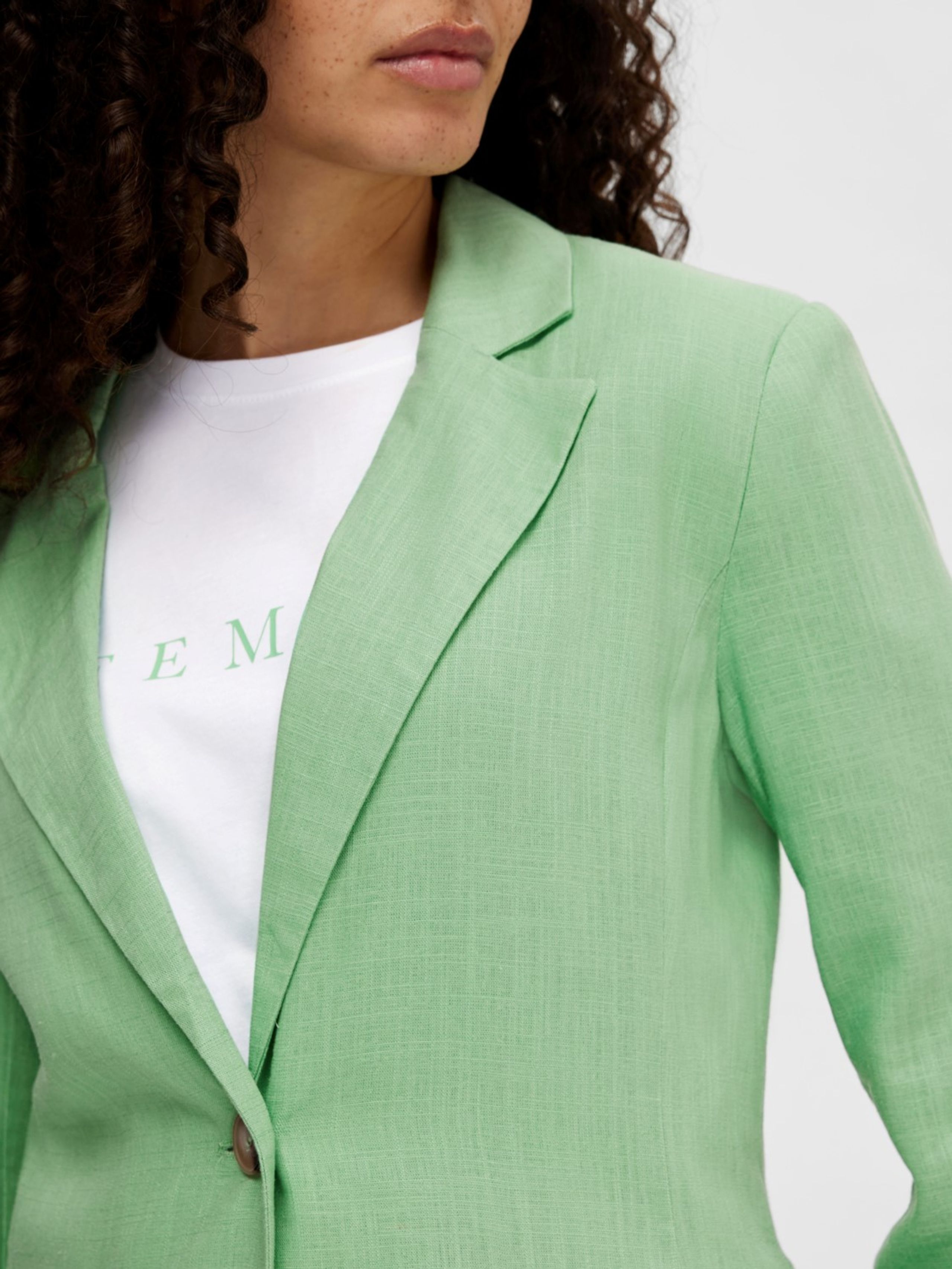 Selected Femme - Blazer - SLFViva LS Blazer NOOS - Absinthe Green