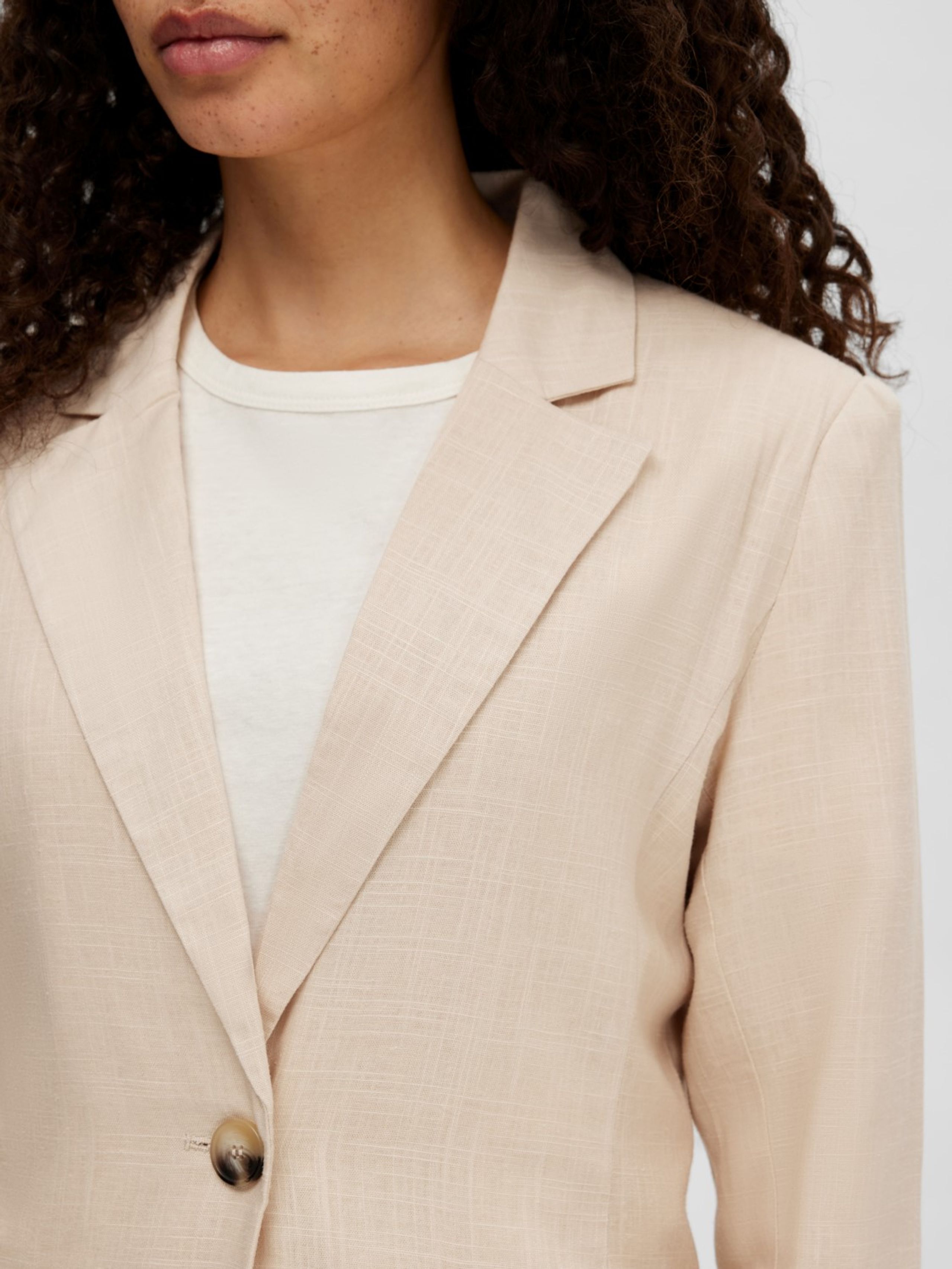 Selected Femme - Blazer - SLFViva LS Blazer NOOS - Sandshell