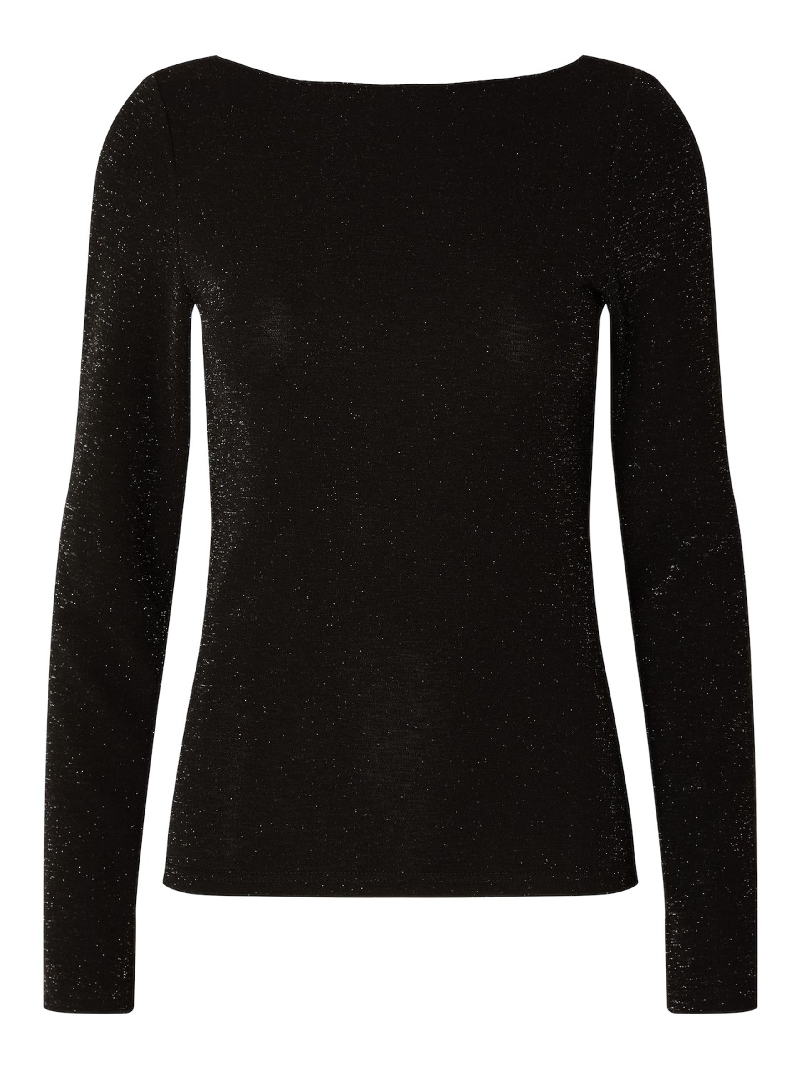 Selected Femme - Halenka - SLFRue LS Scoop Back Top - Black Glitter