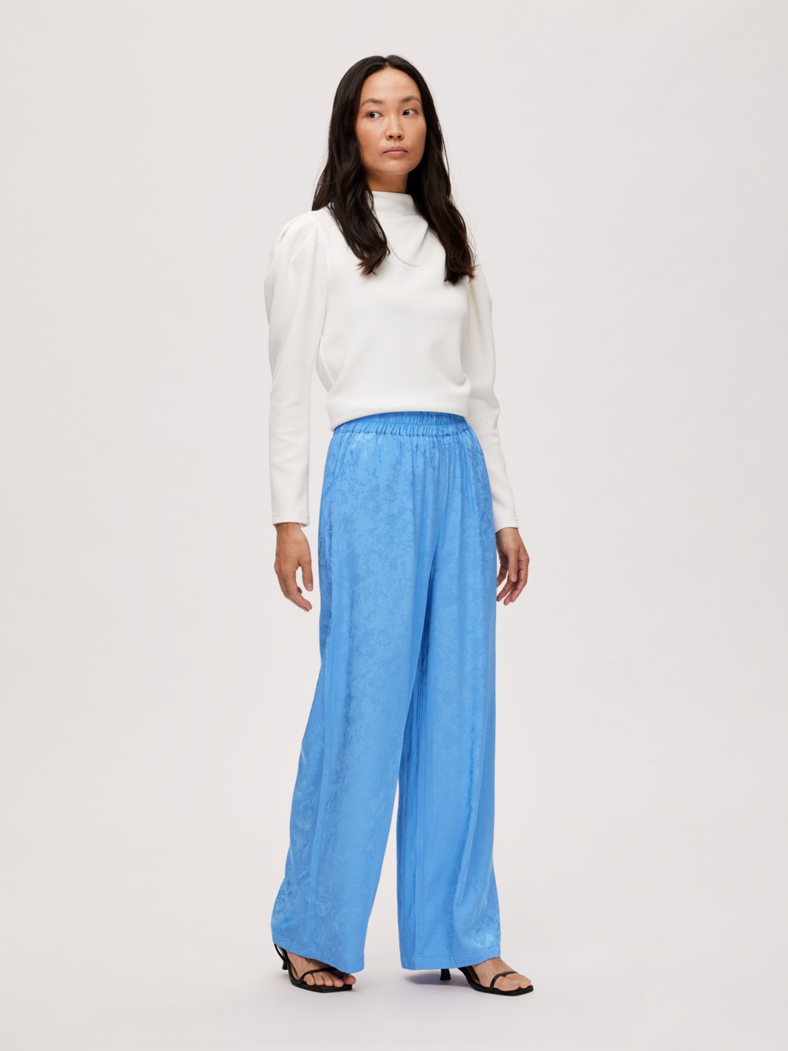 Selected Femme - Hose - SLFBLue HW Pants - Ultramarine
