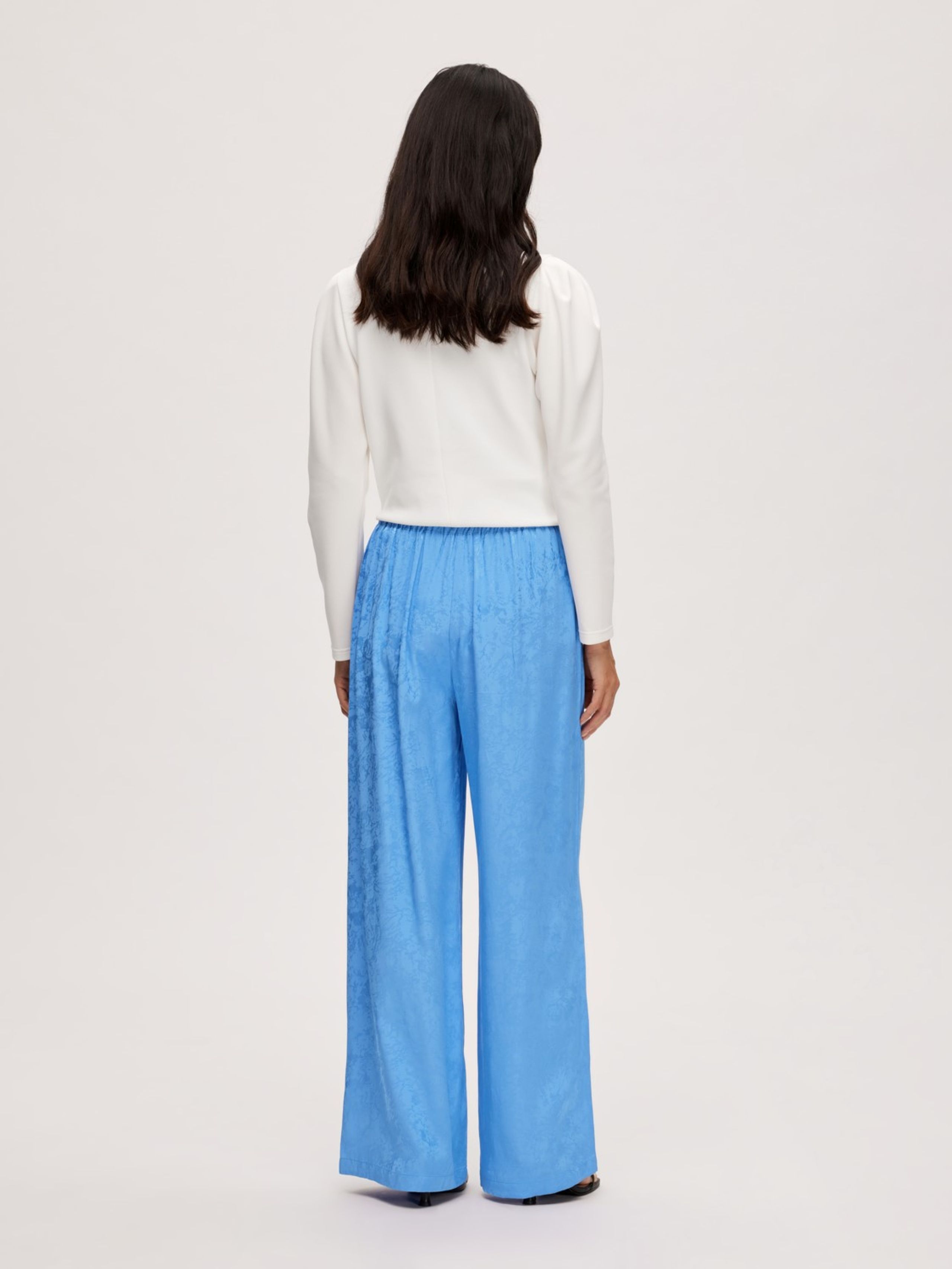 Selected Femme - Hose - SLFBLue HW Pants - Ultramarine